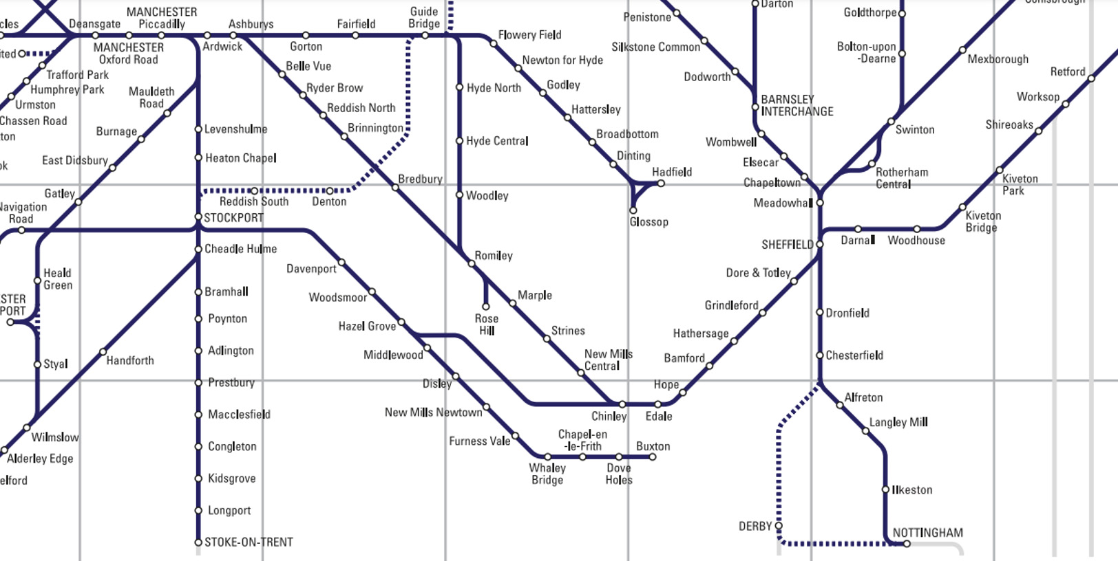 Buxton network map