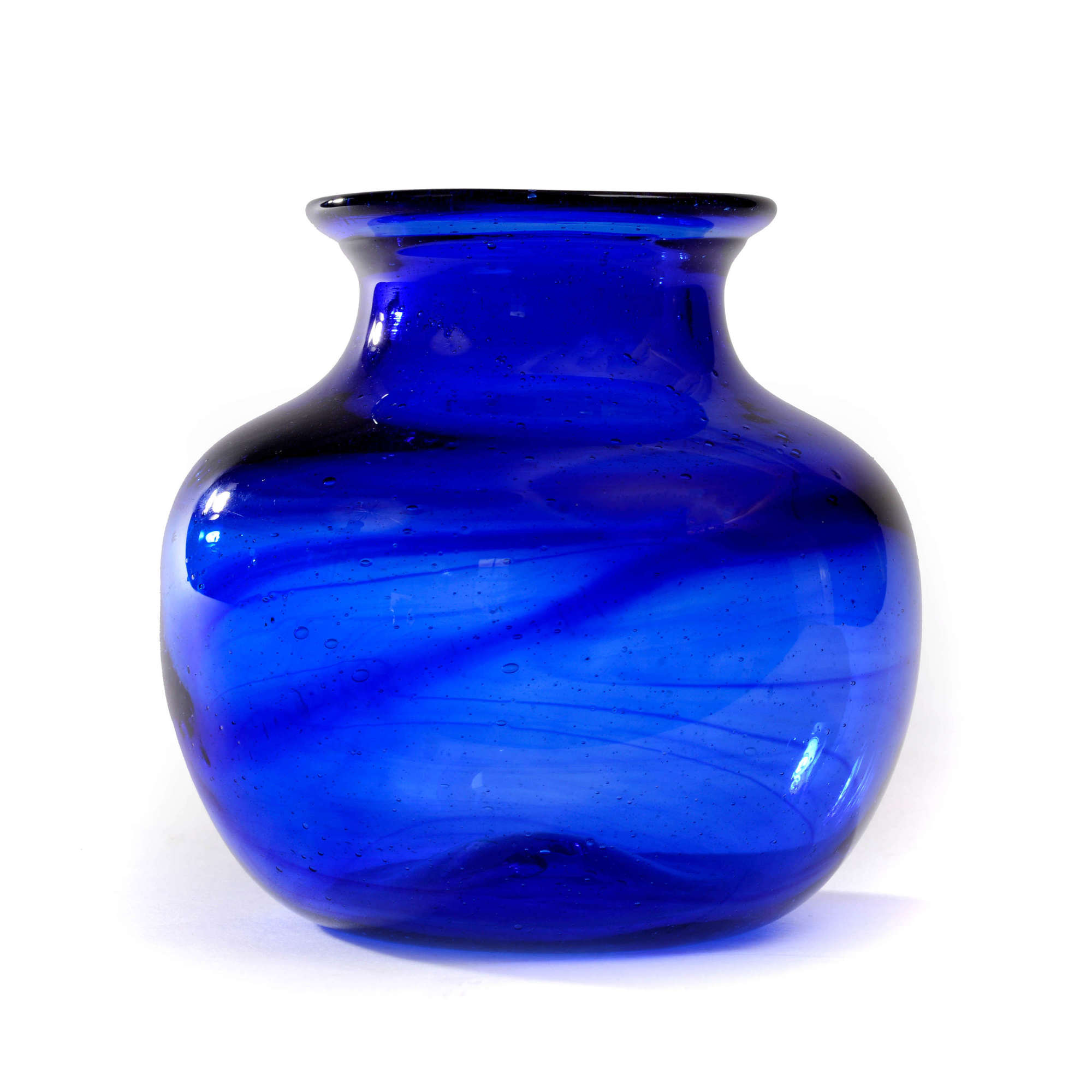 A Bristol Blue Glass Vase