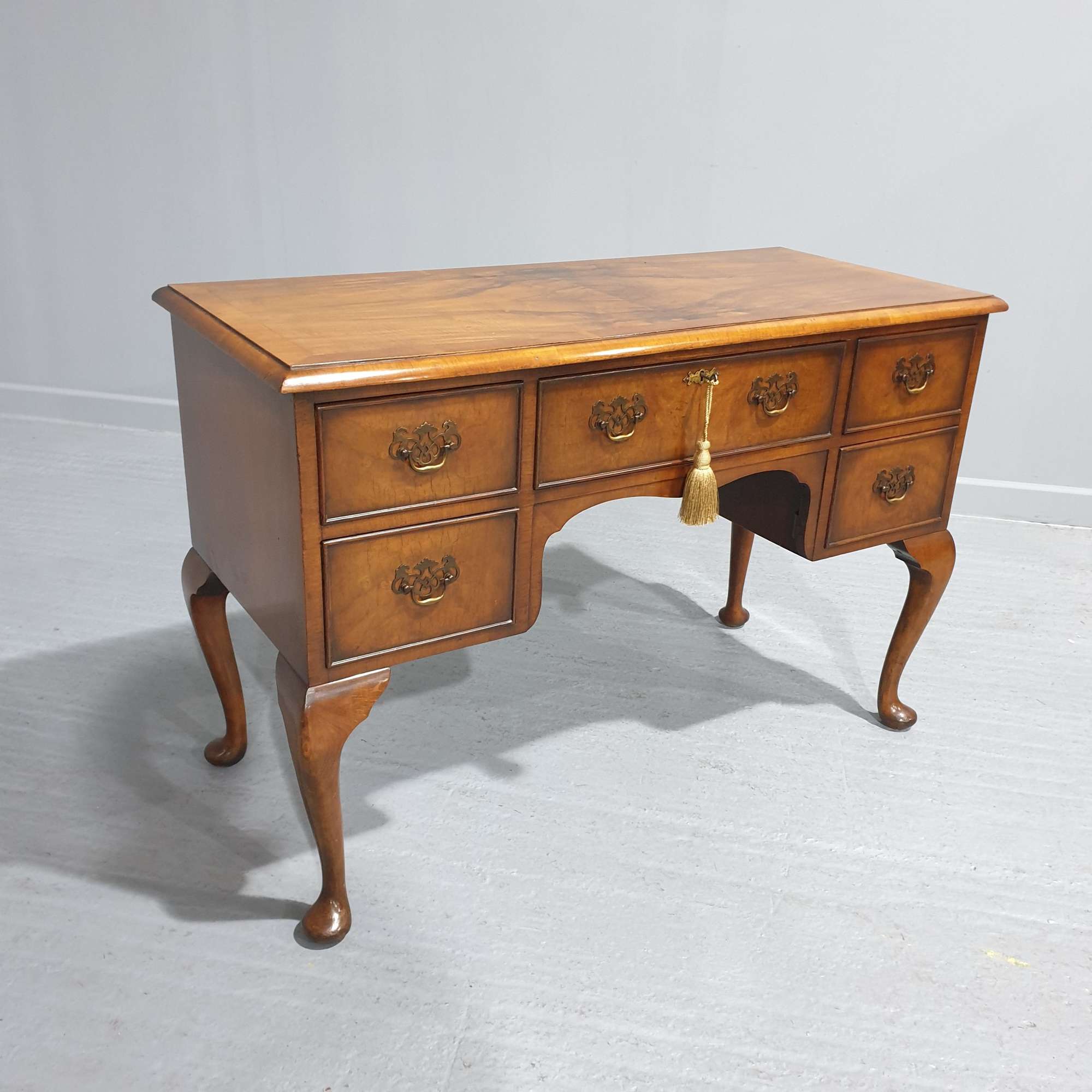 Burr Walnut Dressing Table Or Desk