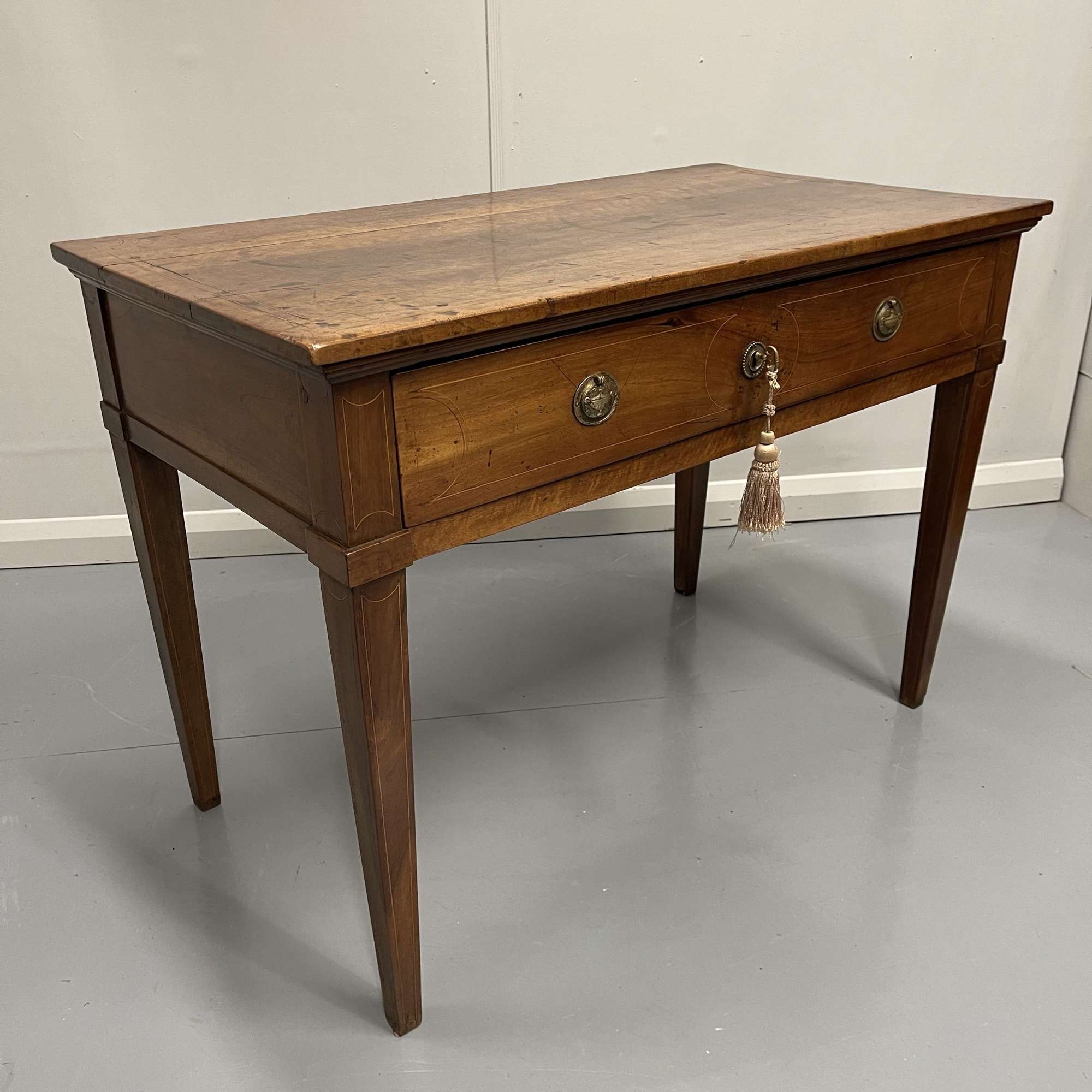 French Provincial Empire Inlaid Fruitwood Desk