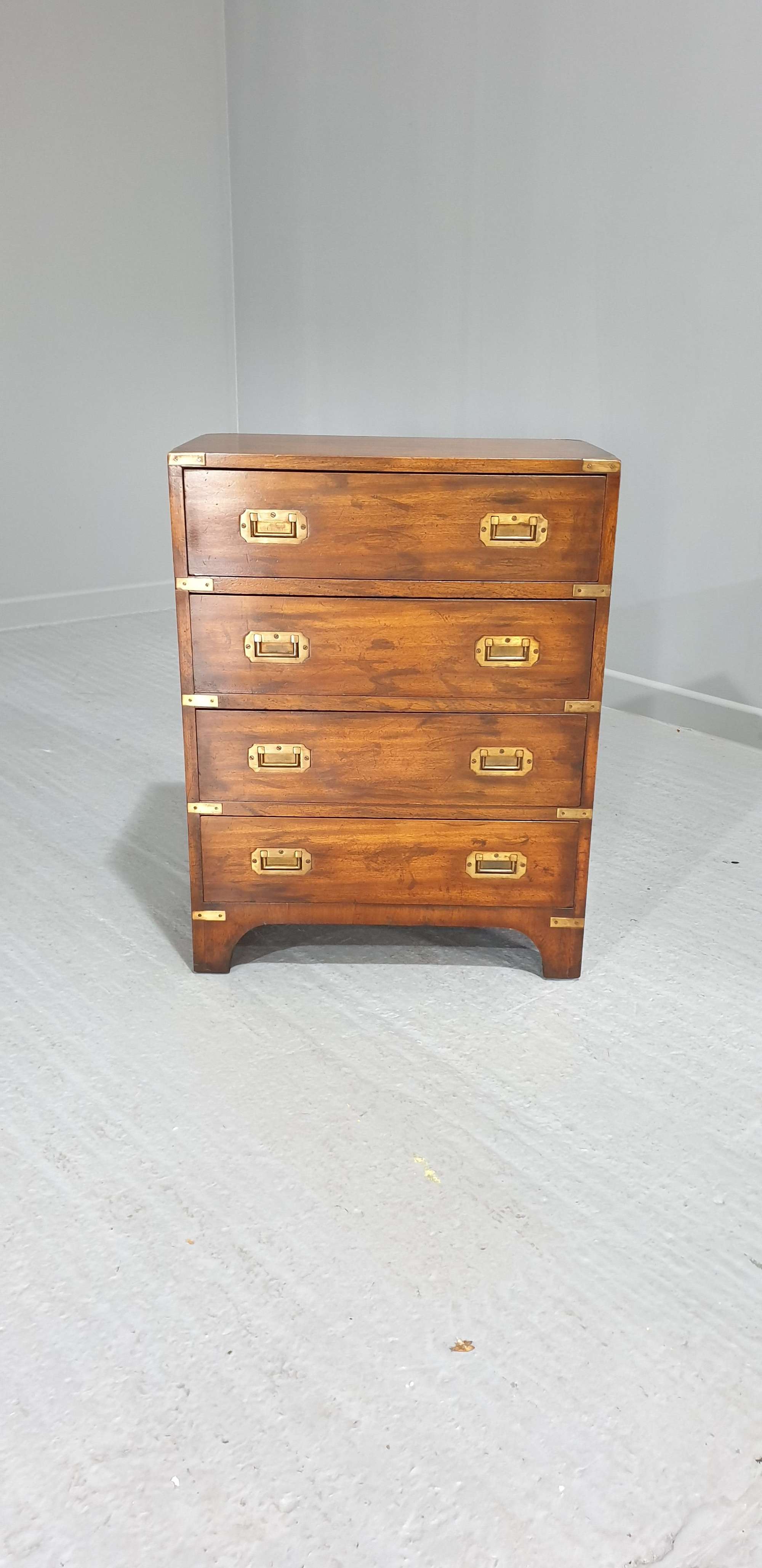 Mahogany Campaign Chest Of Drawers
