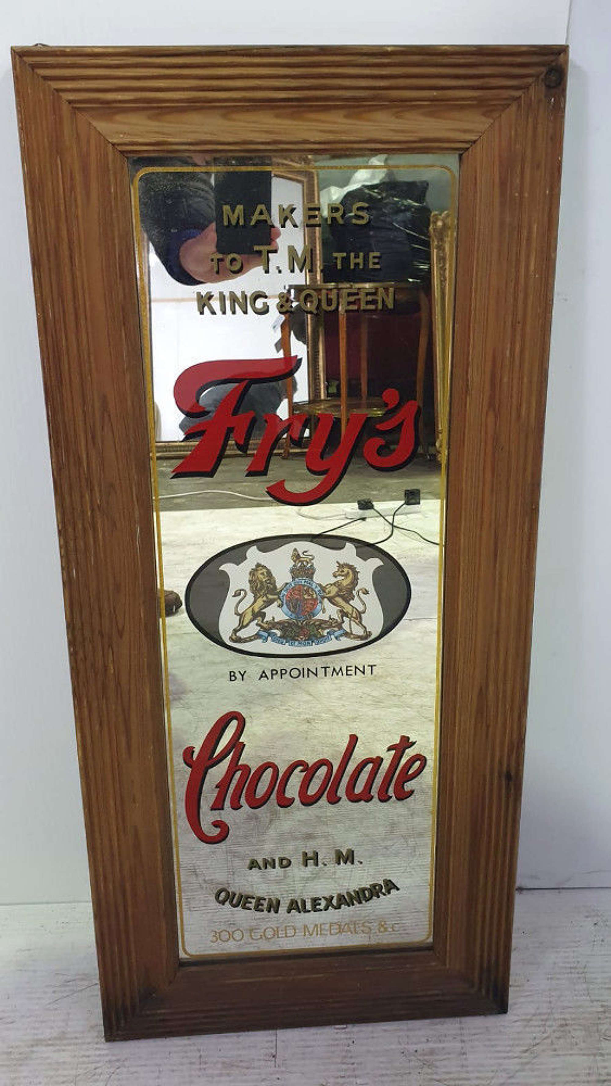 20th Century Frys Chocolate Shop Advertising Mirror