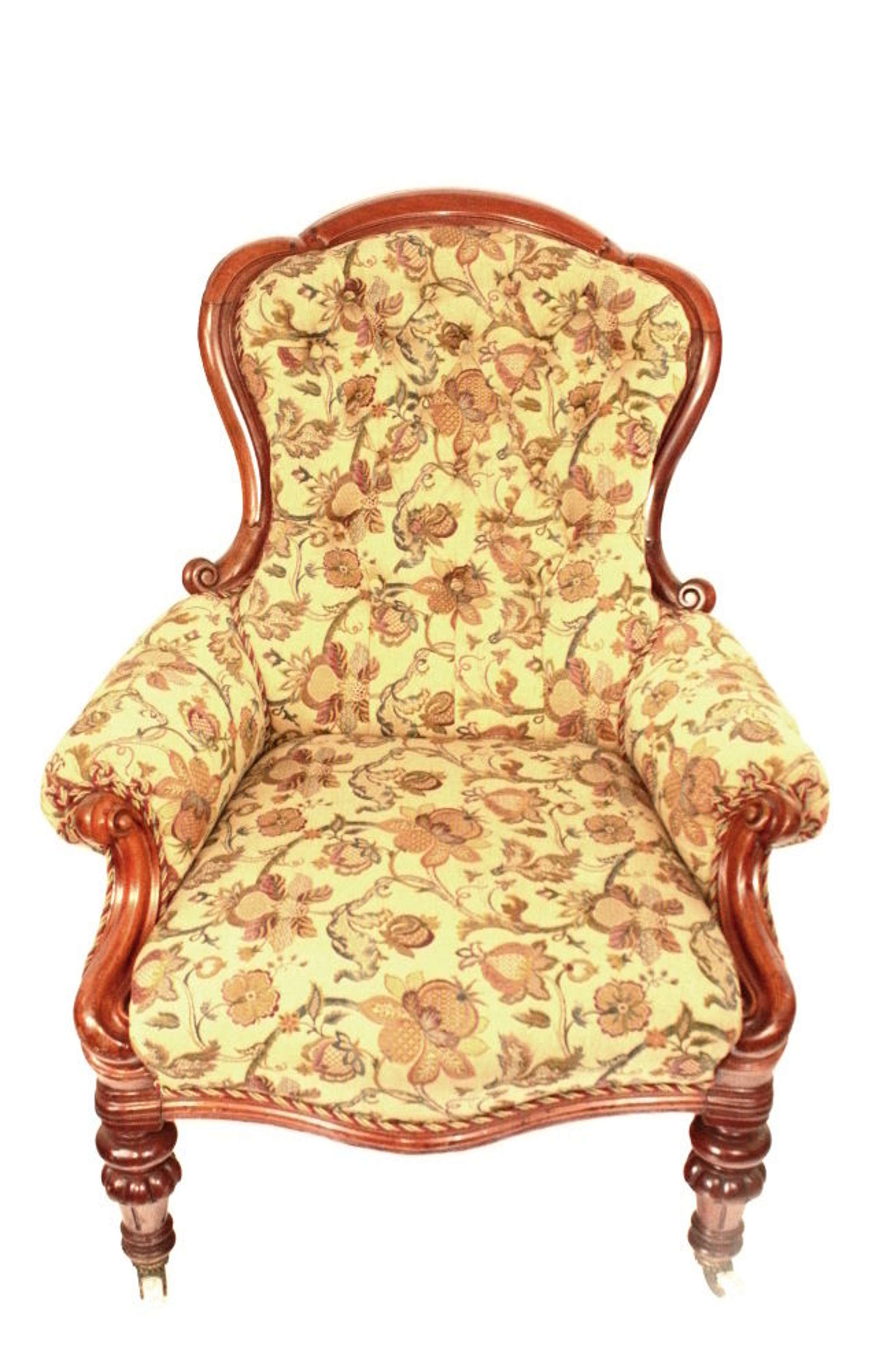 19th Century Quality Victorian Mahogany Antique Armchair