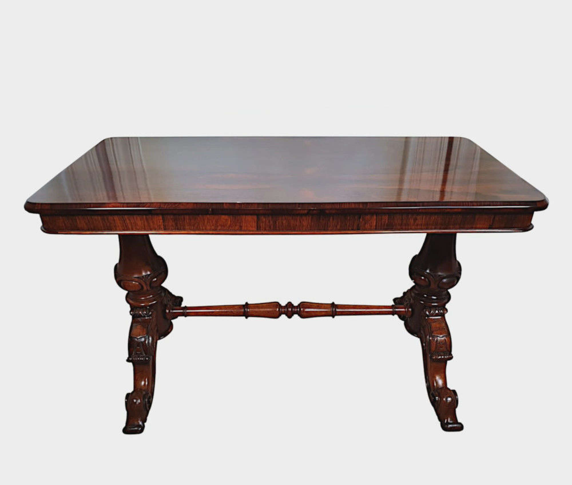 A Stunning Early 19th Century George Iii Antique Library Table In The Manner O
