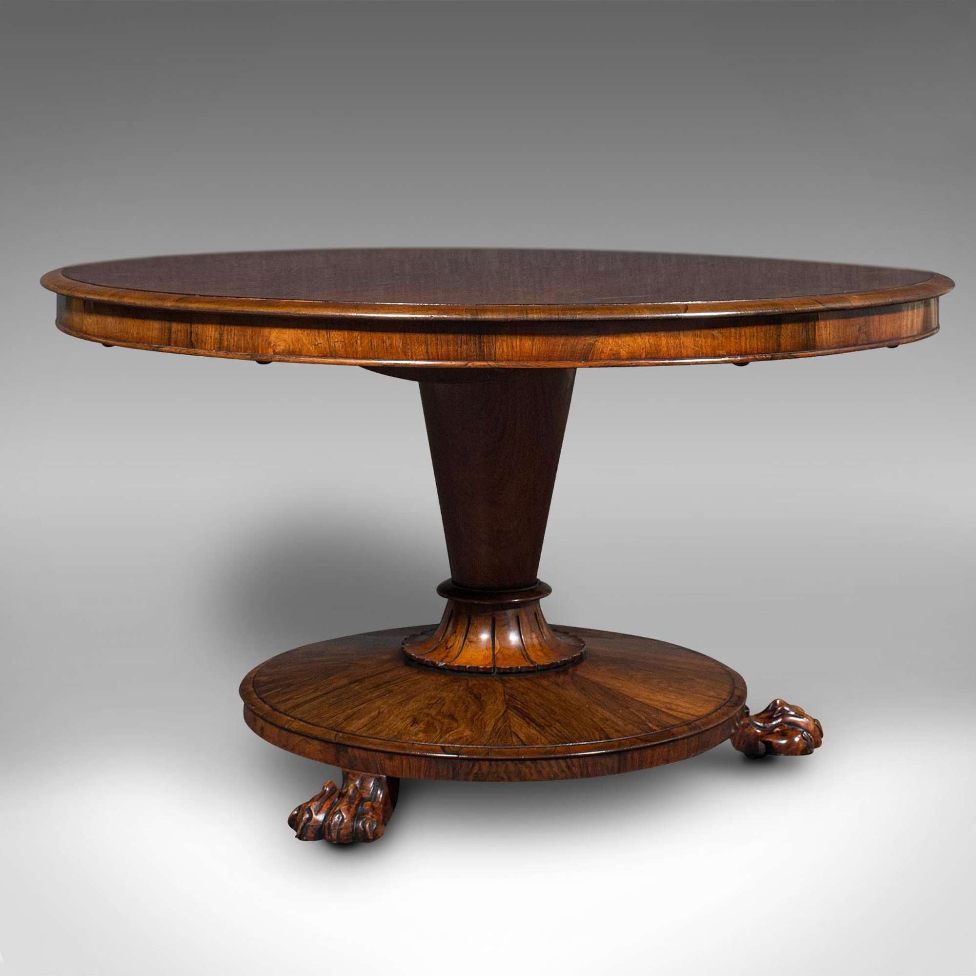 Antique Circular Breakfast Table, English, Tilting Top, Centrepiece, William Iv