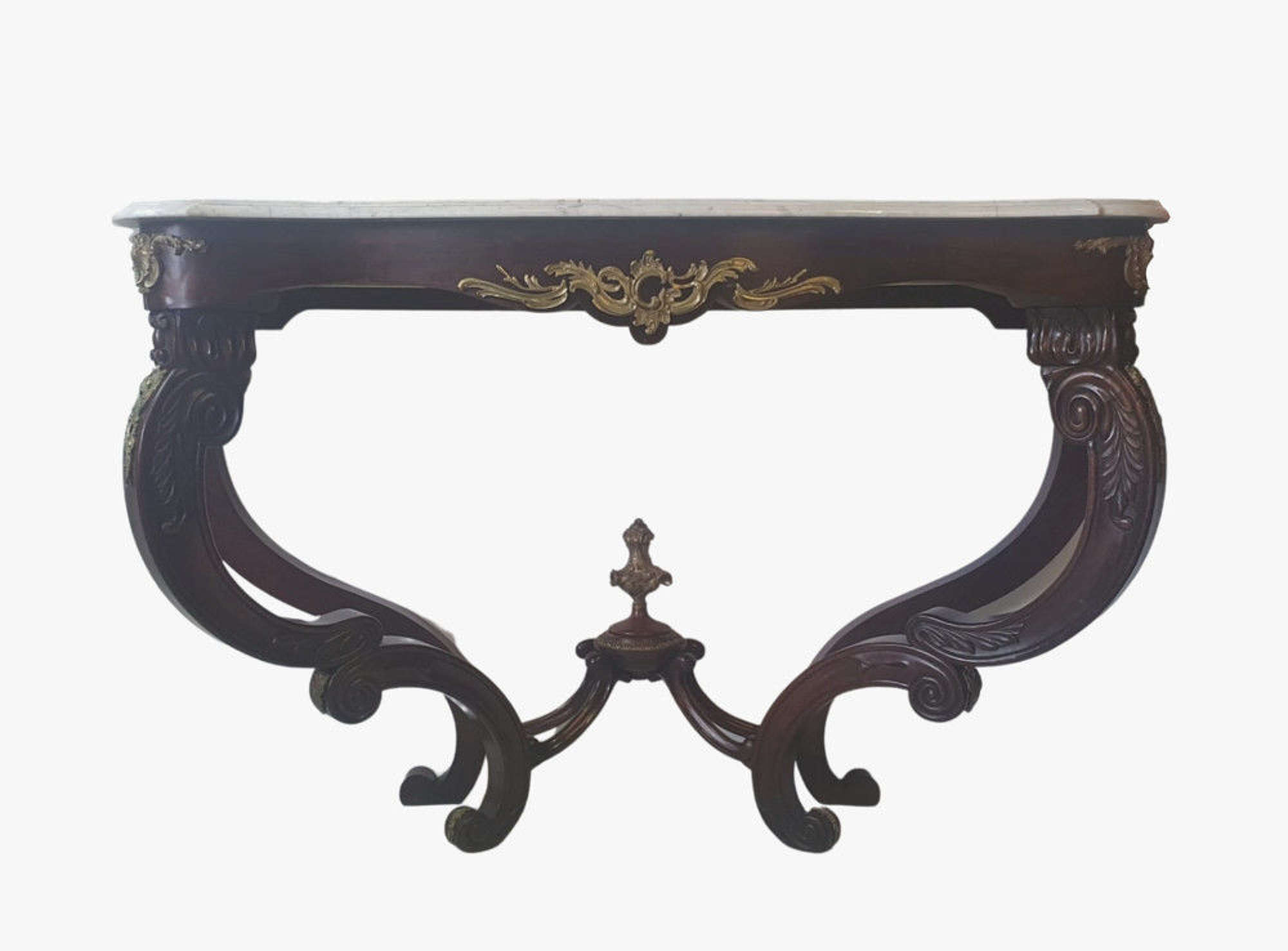 Rare Fantastic Quality 19th Century Marble Top Antique Console Table
