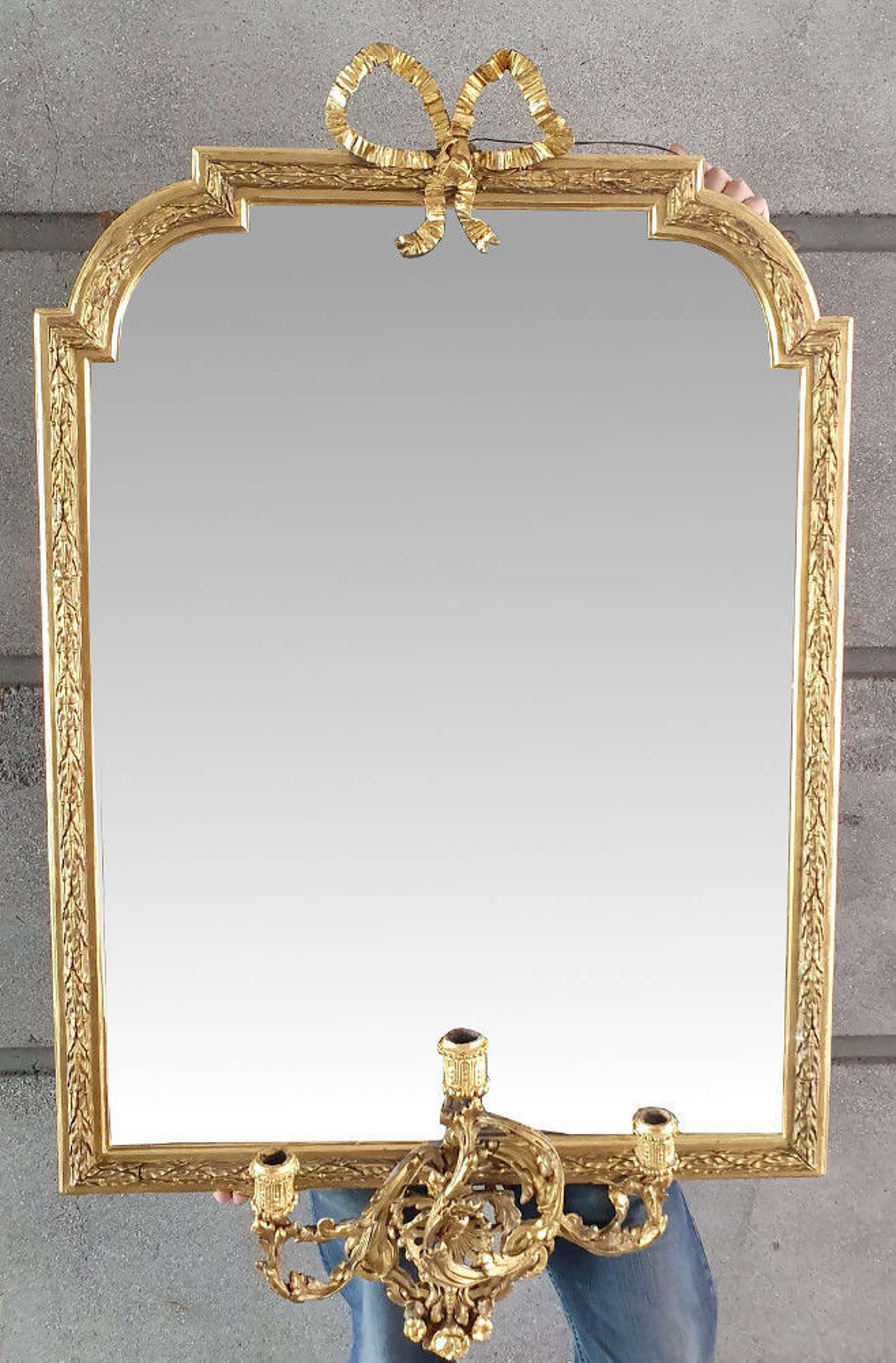 19th Century Girandole Hall Or Antique Pier Mirror