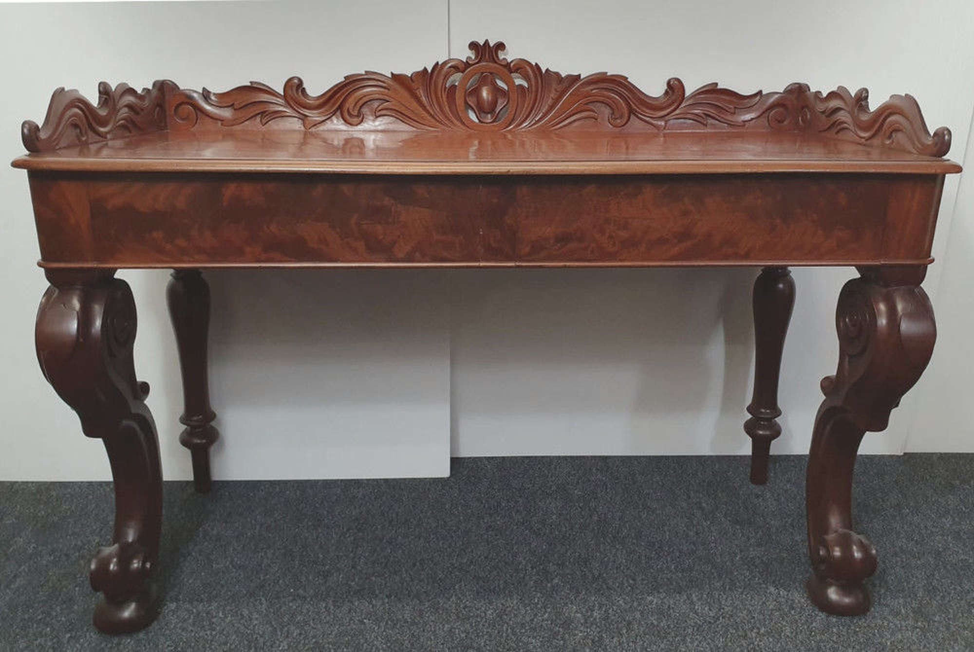 19th Century Mahogany Antique Console Table