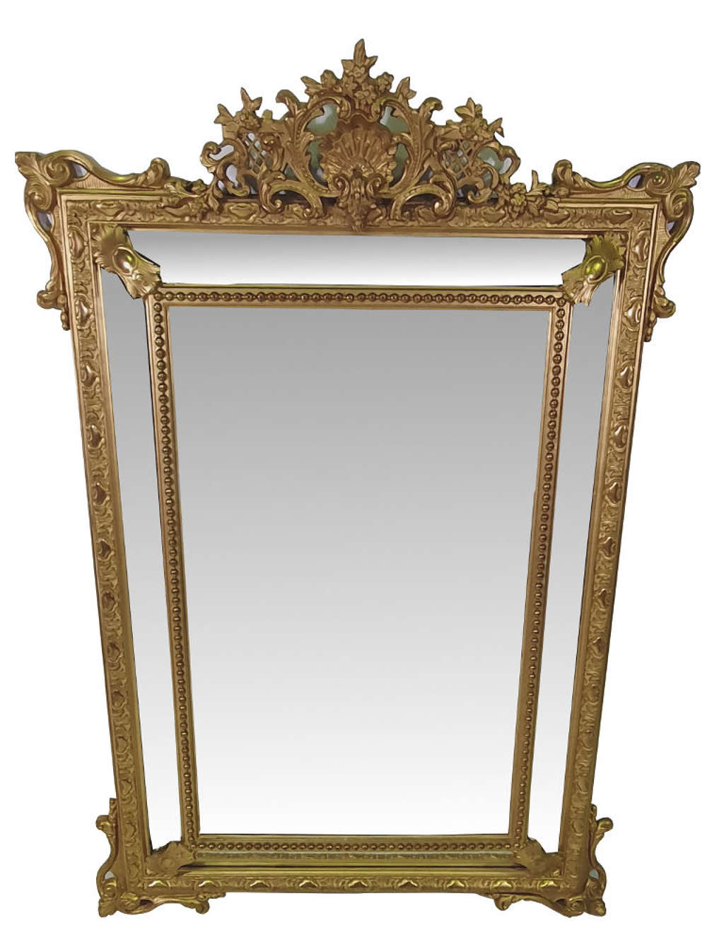 Large Size 19th Century Margin Antique Mirror
