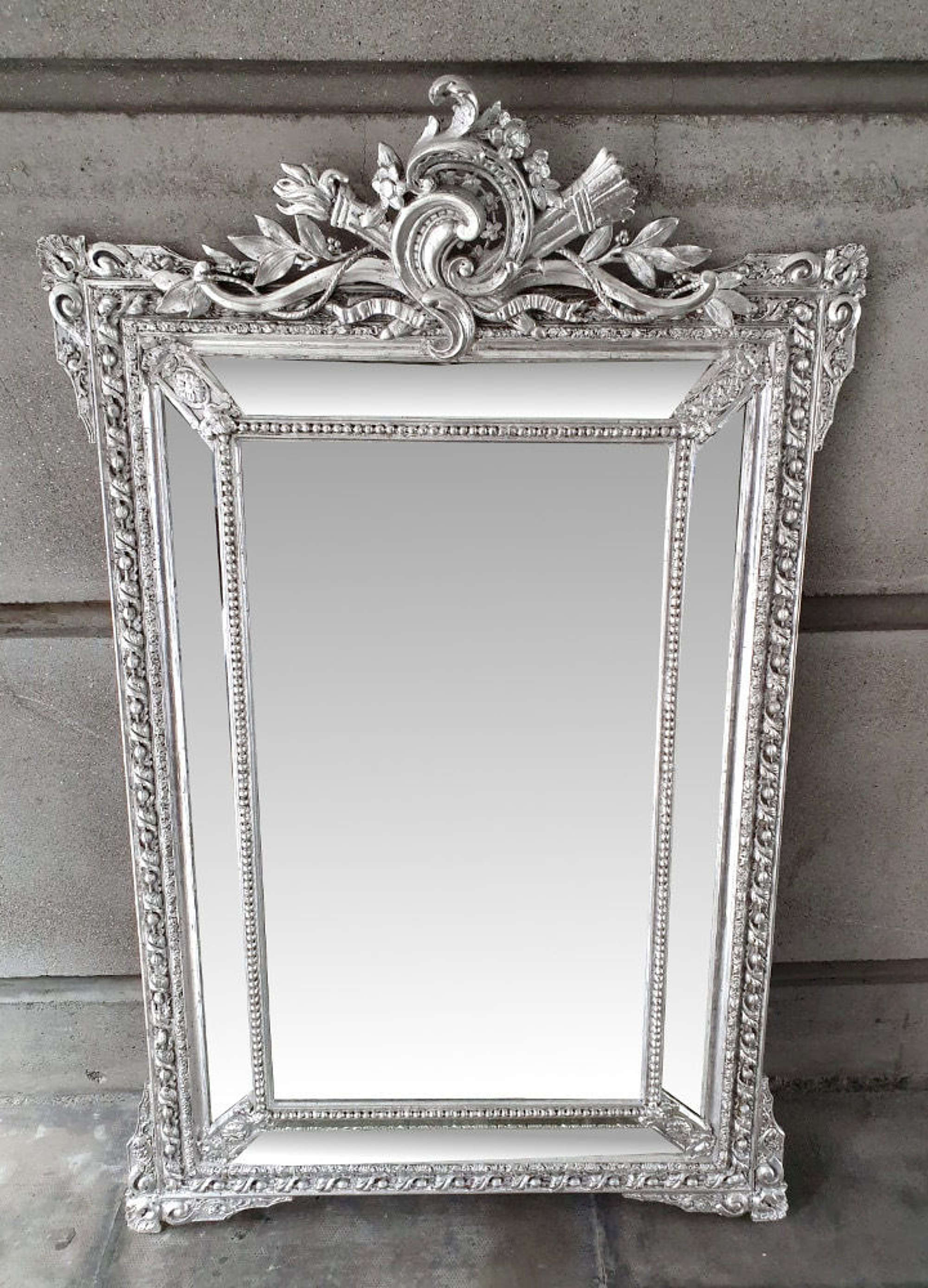 Rare 19th Century Margin Antique Mirror