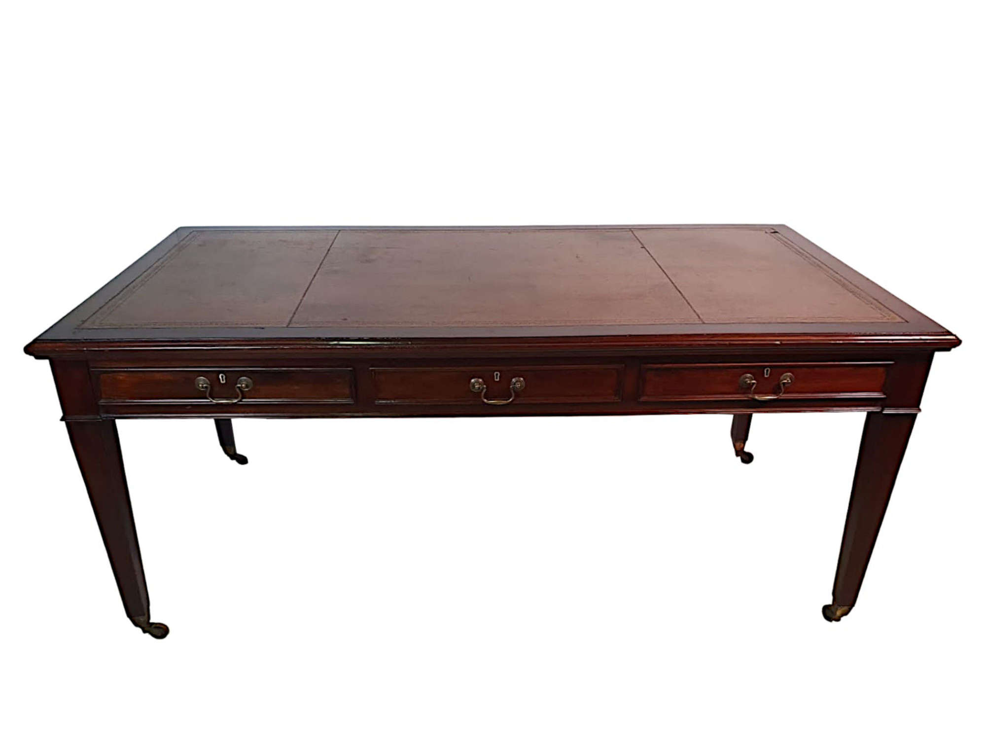 A Very Fine Large Size 19th Century Partners Desk