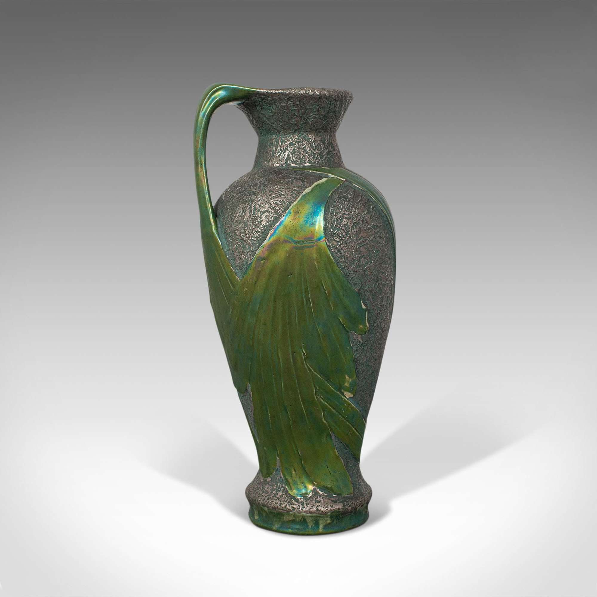 Antique Serving Ewer, Austrian, Ceramic, Amphora, Jug, Art Nouveau C.1900