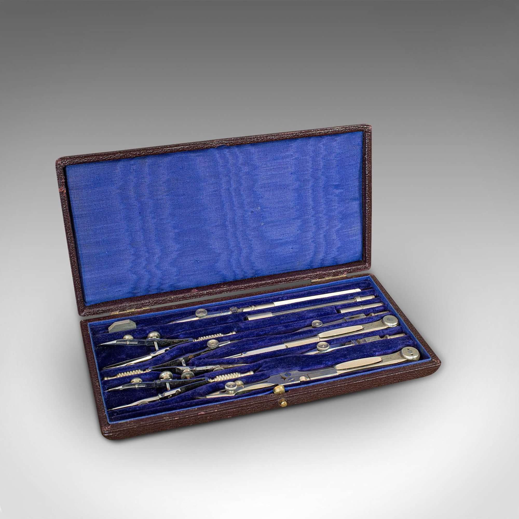 Antique Cartographer's Instrument Set, English, Surveyor's Tool Case C.1920