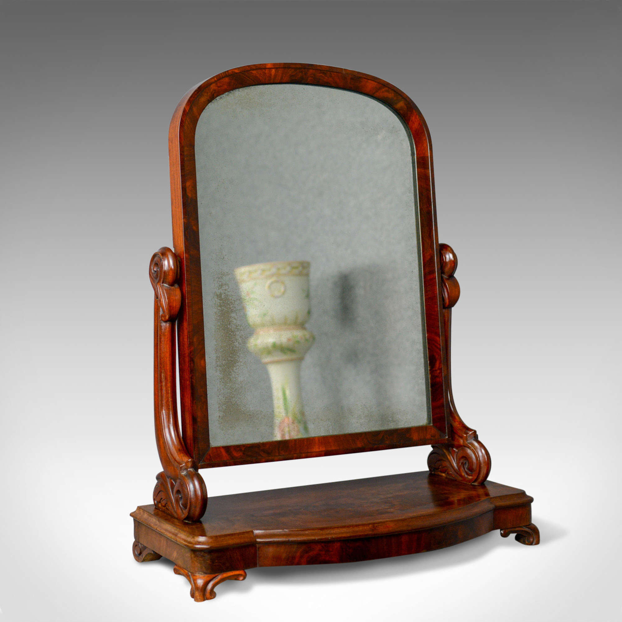 Antique Dressing Table Mirror, Victorian, Vanity, Toilet, Art Nouveau C.1890