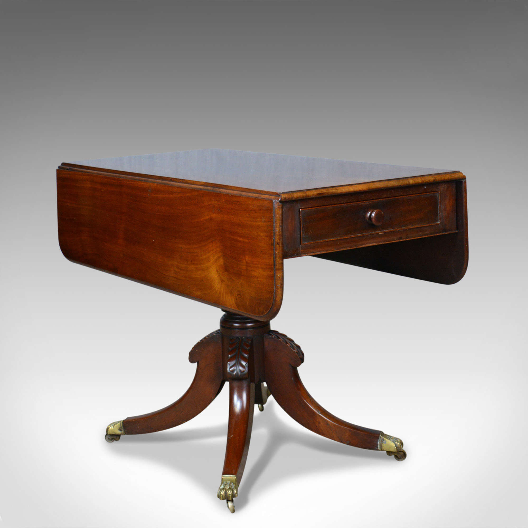 Antique Pembroke Table, Mahogany, English, Regency, Drop Flap C.1820