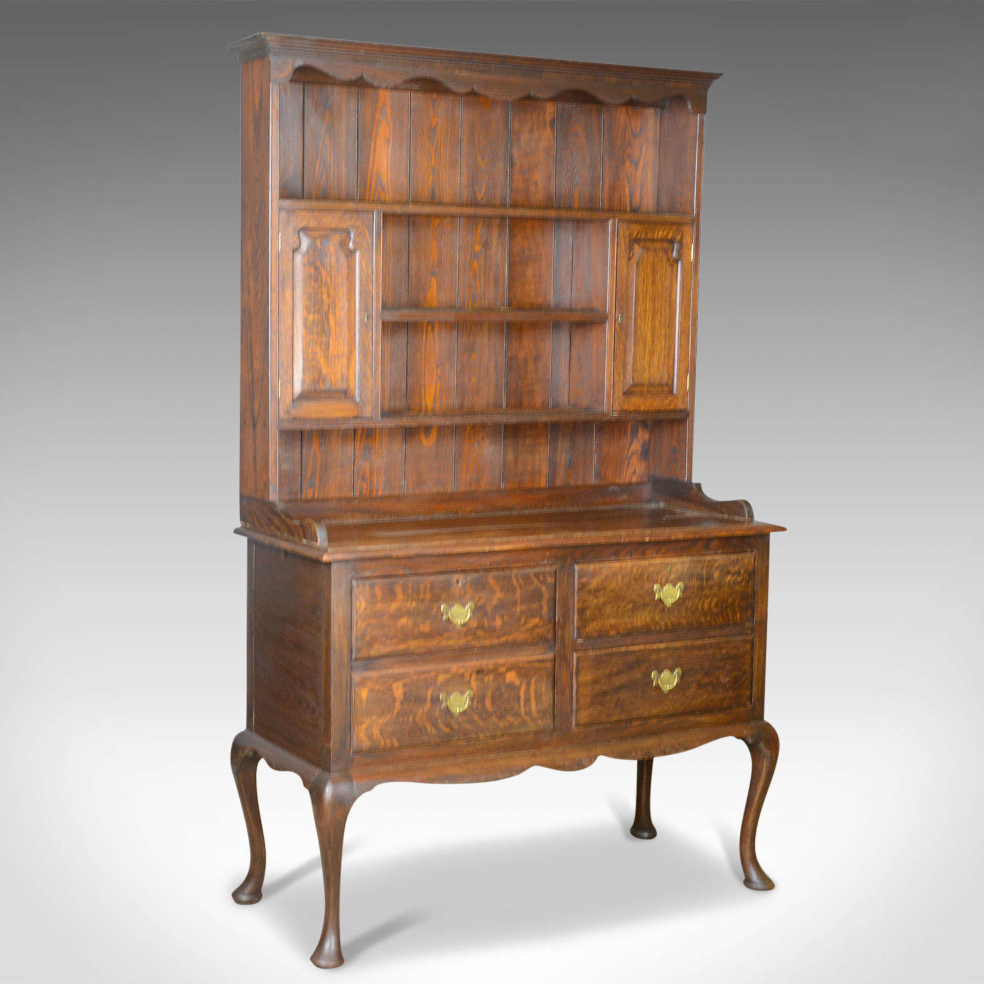Antique Dresser, English, Oak, Victorian, Country Kitchen, Dresser Sideboard c.1870