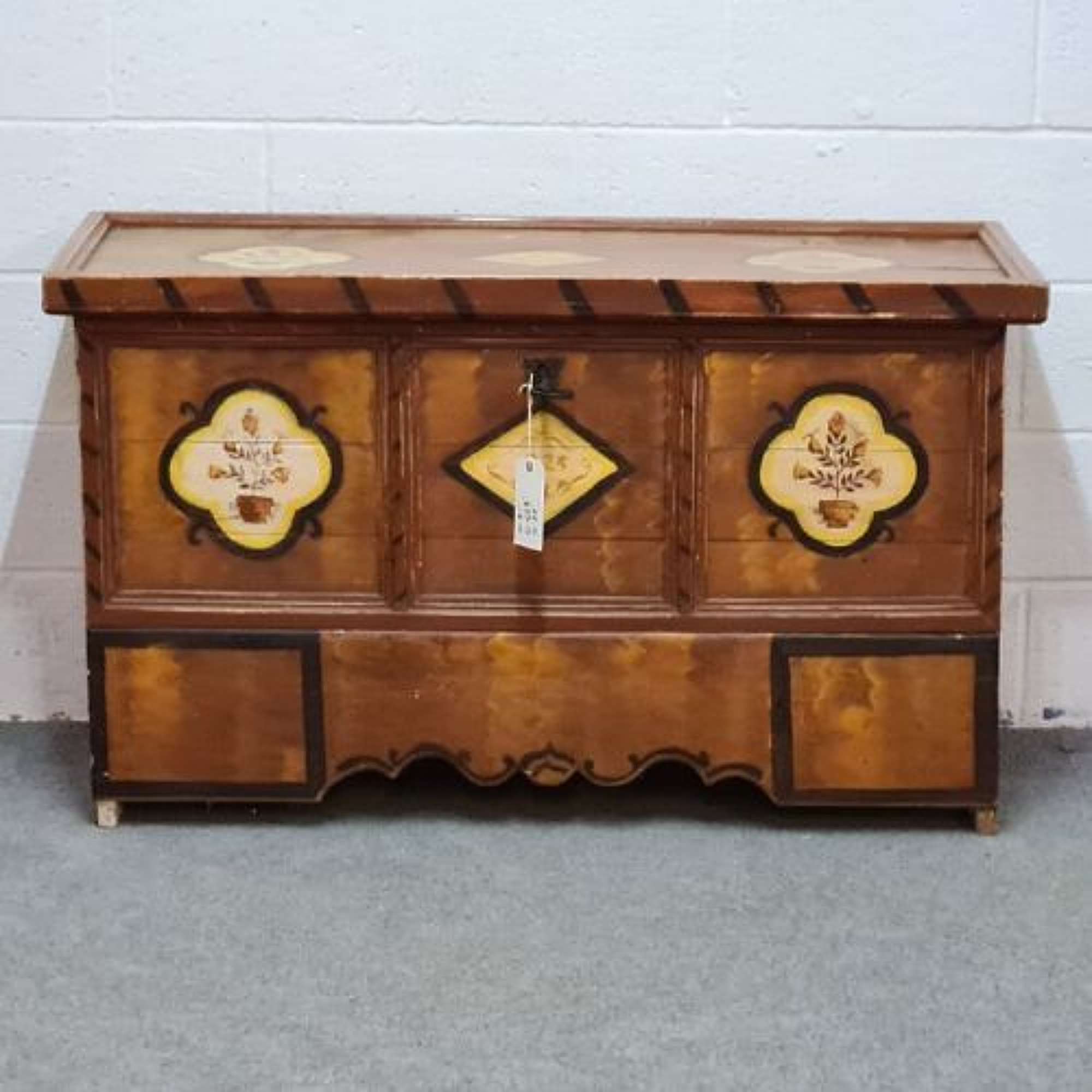 Antique Painted Pine Box 1800s