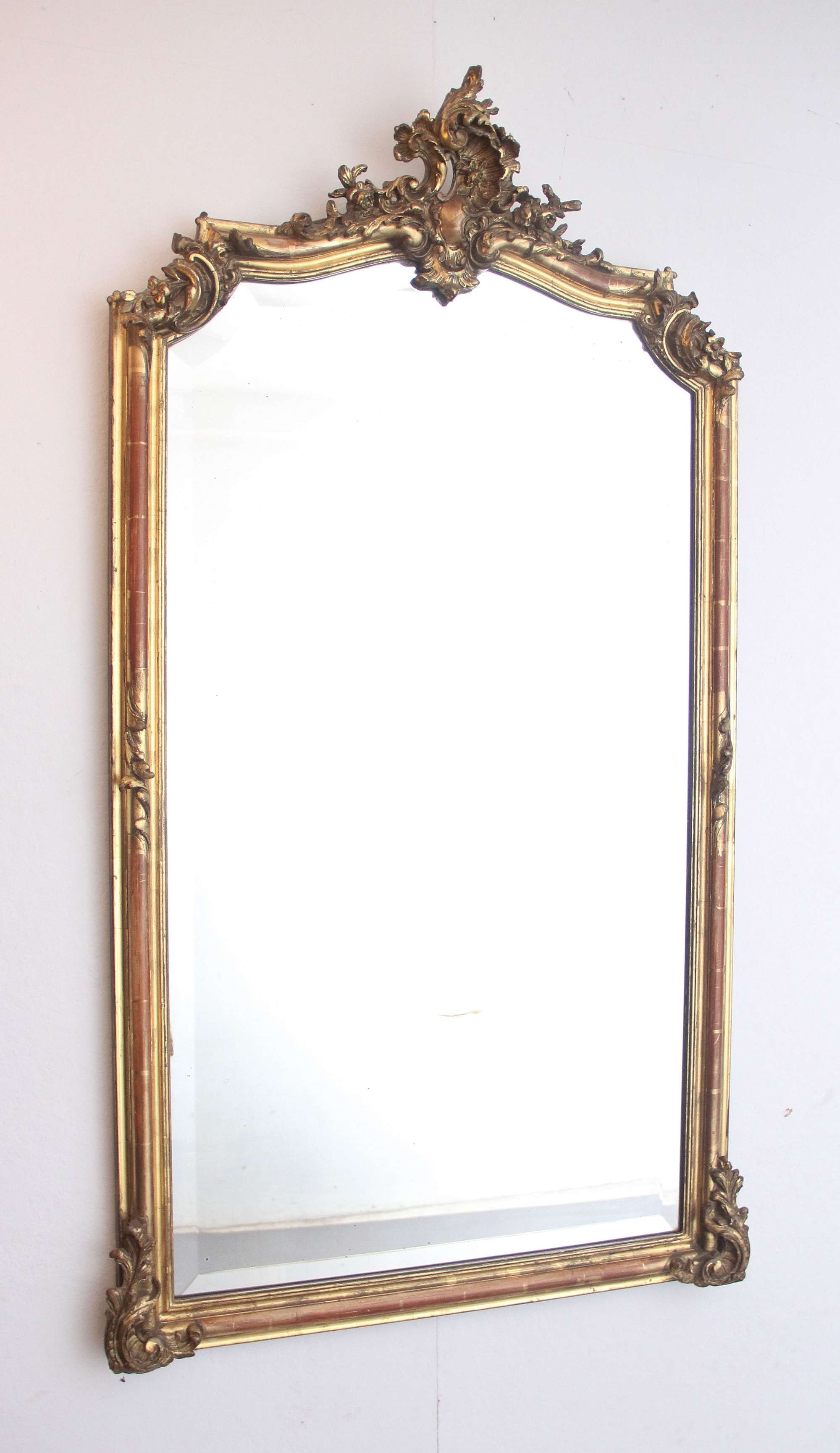 19th Century French Gilt Antique Mirror