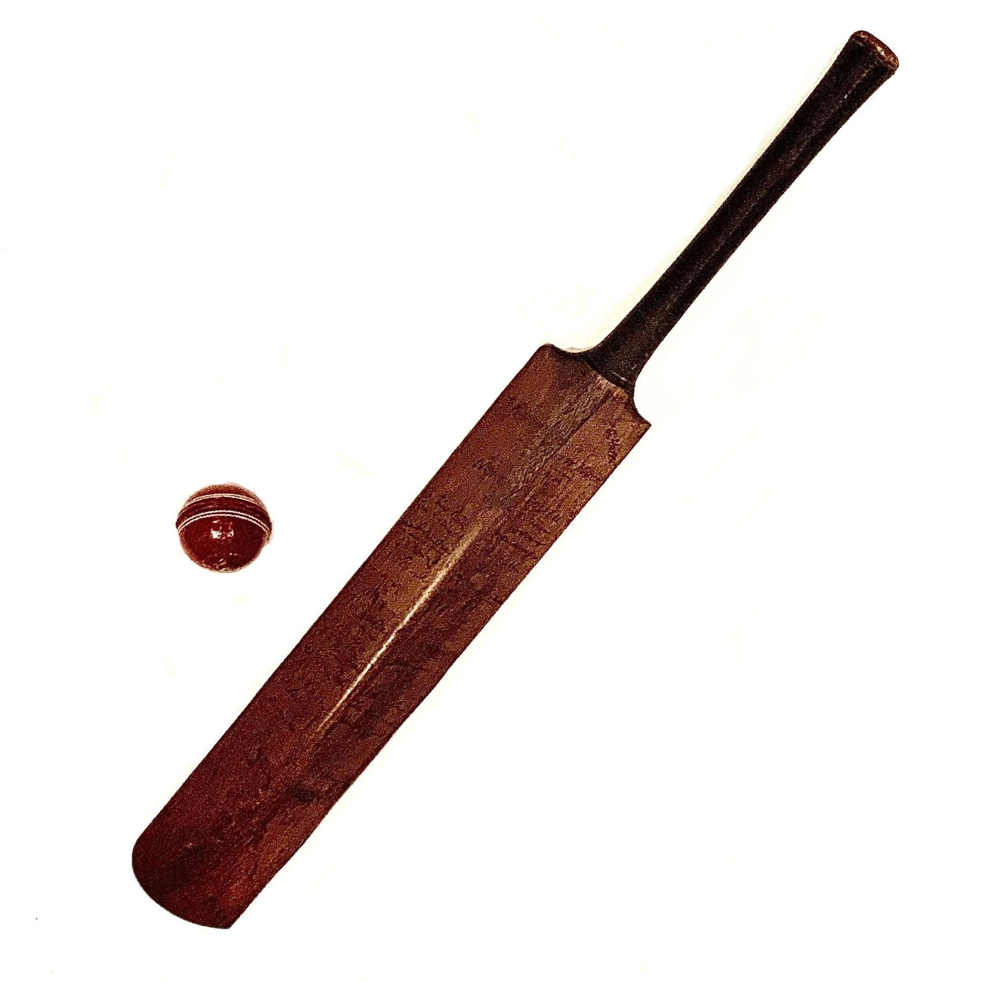 Rare & Historical Autographed 1908 “North v South” Match Cricket Bat