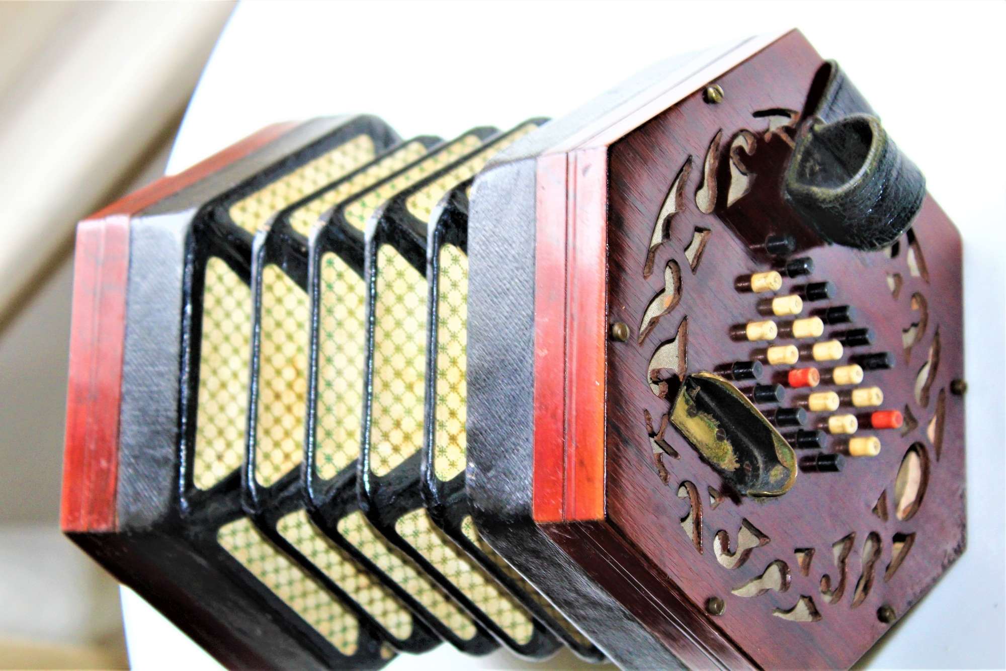 A Fine Button Concertina By Lachenal And Co.