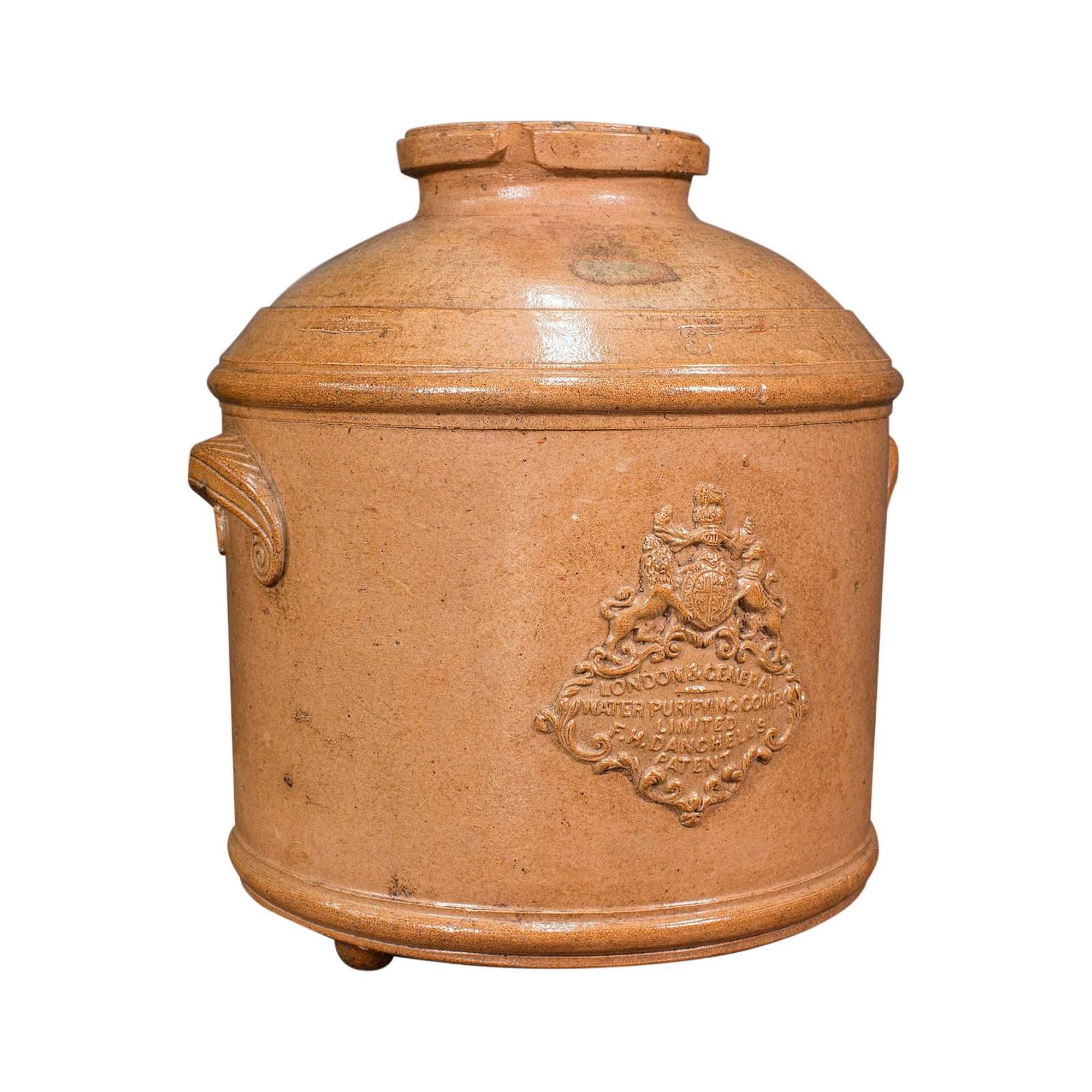 Antique Water Purifying Filter, English, Ceramic, Decorative, Victorian, C.1870