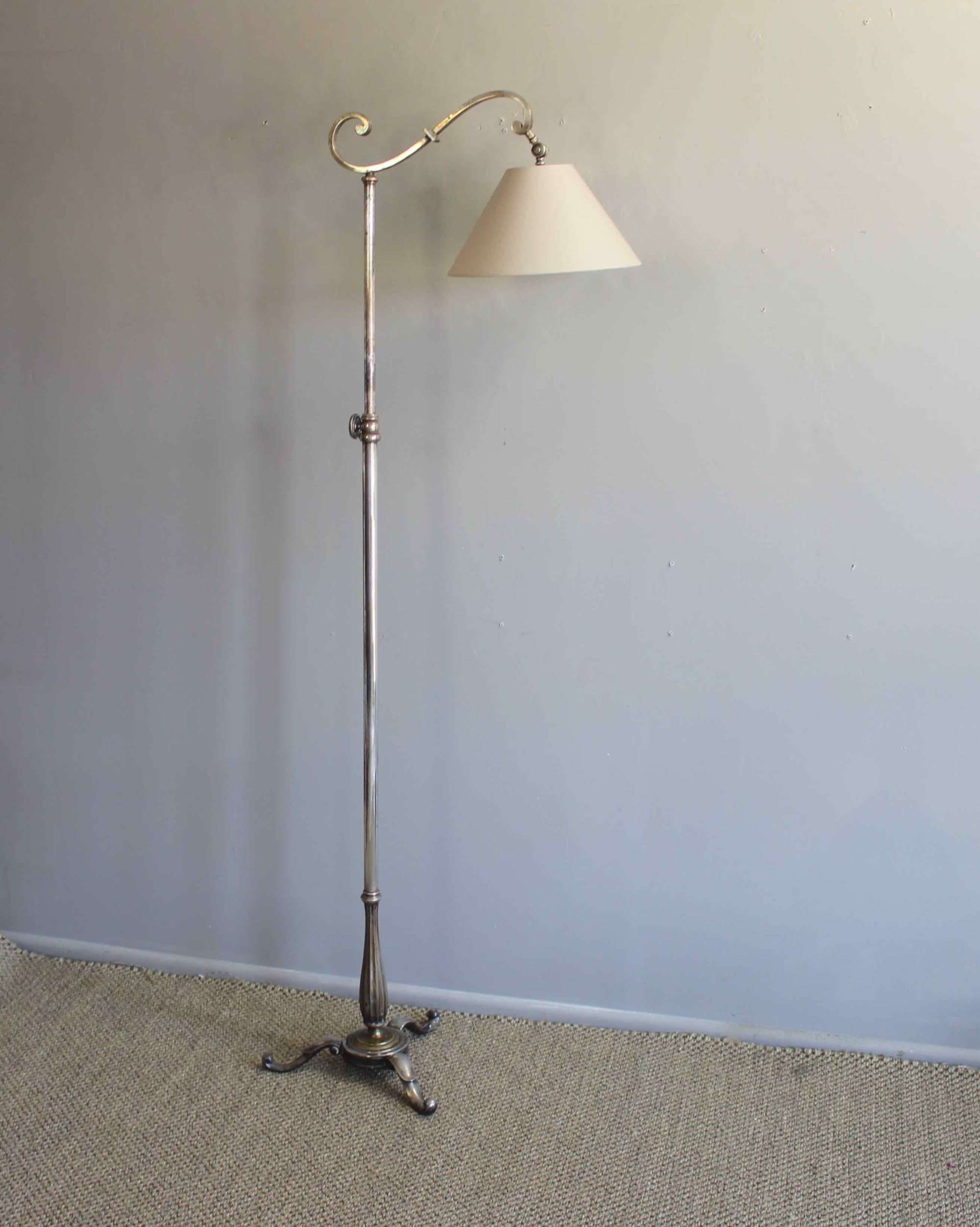 Fabulous Silver plated adjustable library light