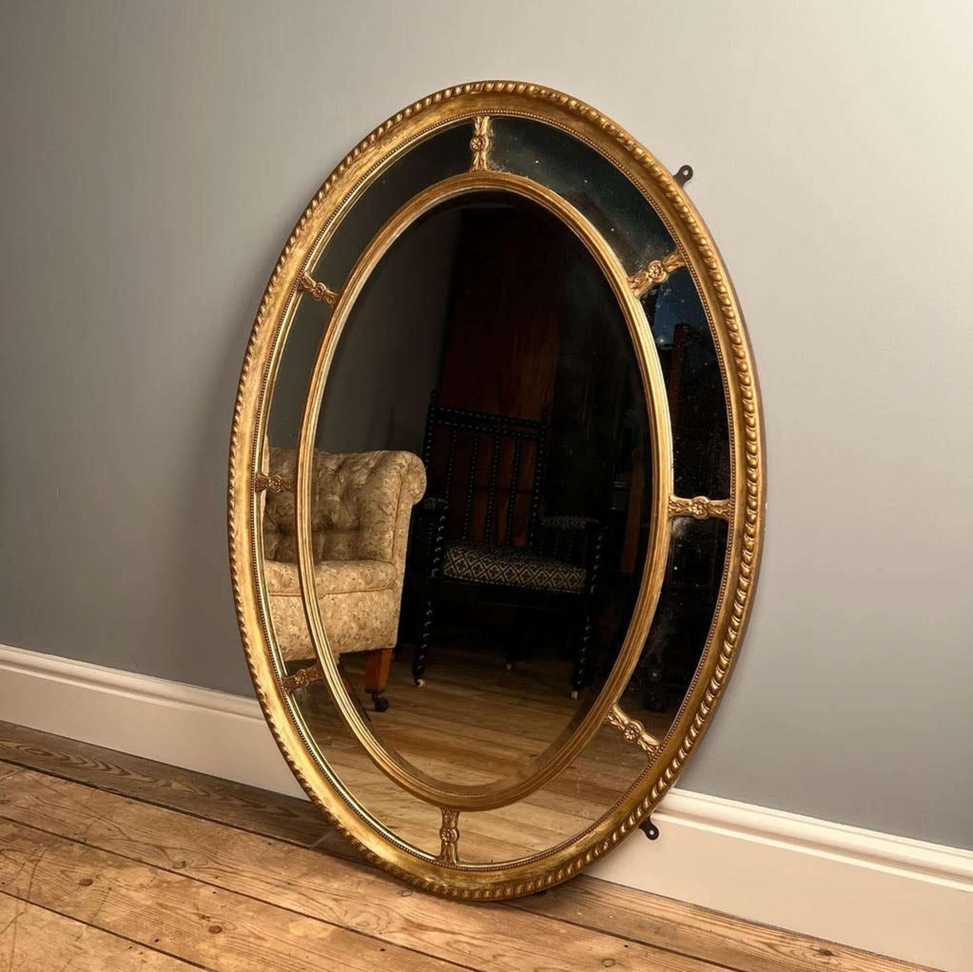 Edwardian Giltwood Margin Mirror