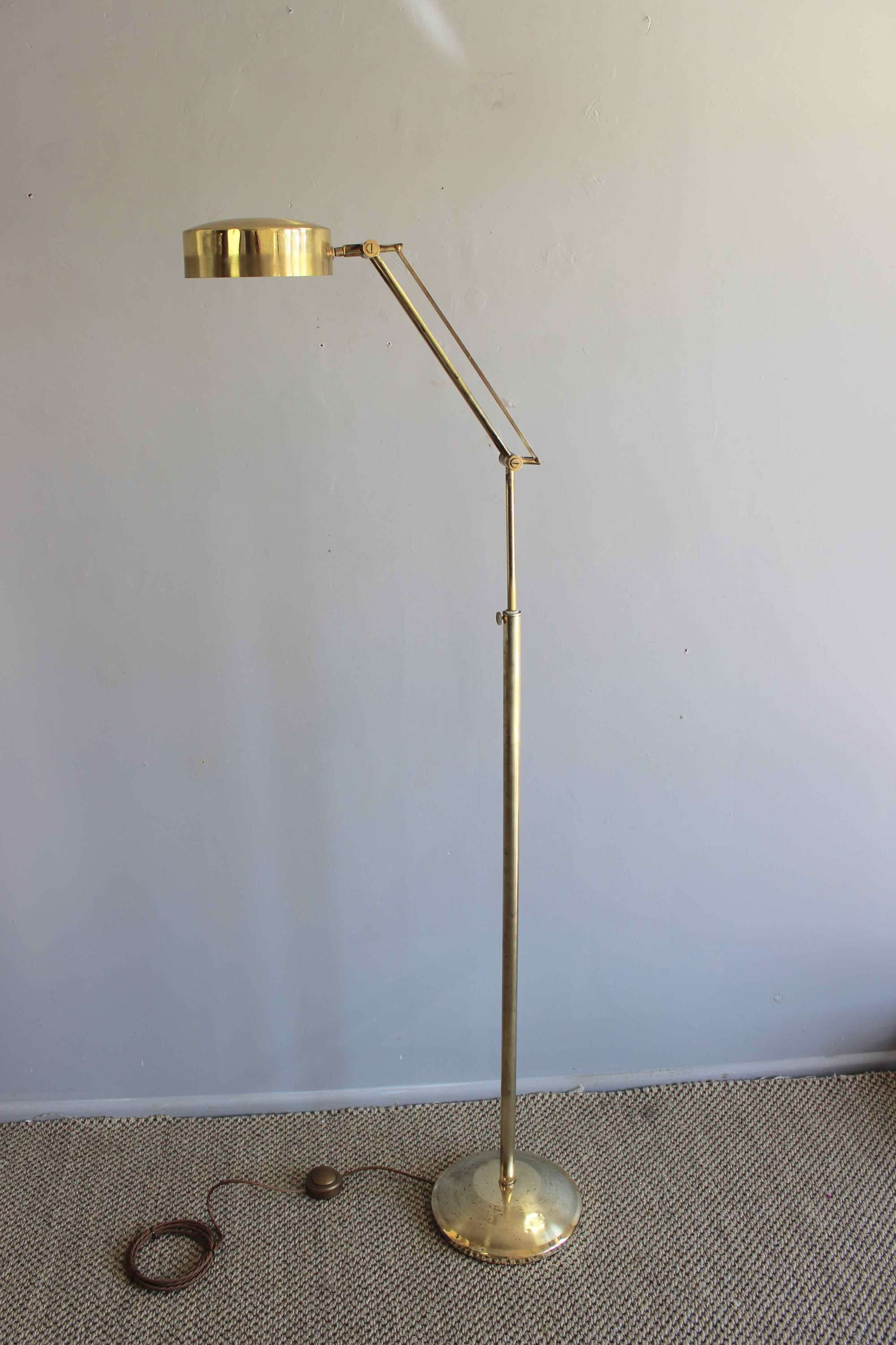 Mid century adjustable floor lamp