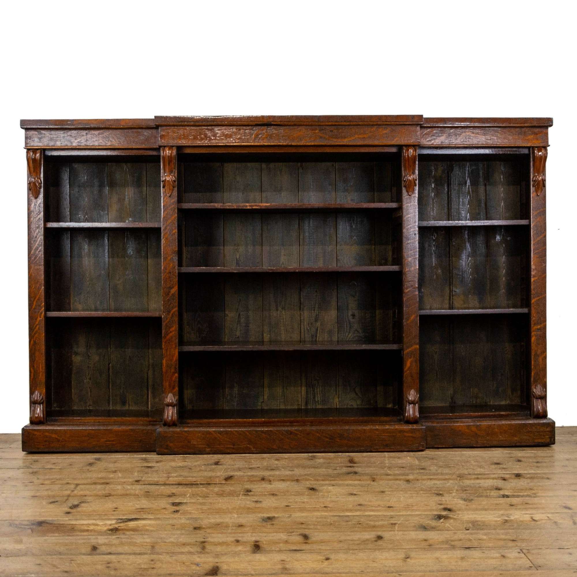 Antique Oak Free Standing Bookcase
