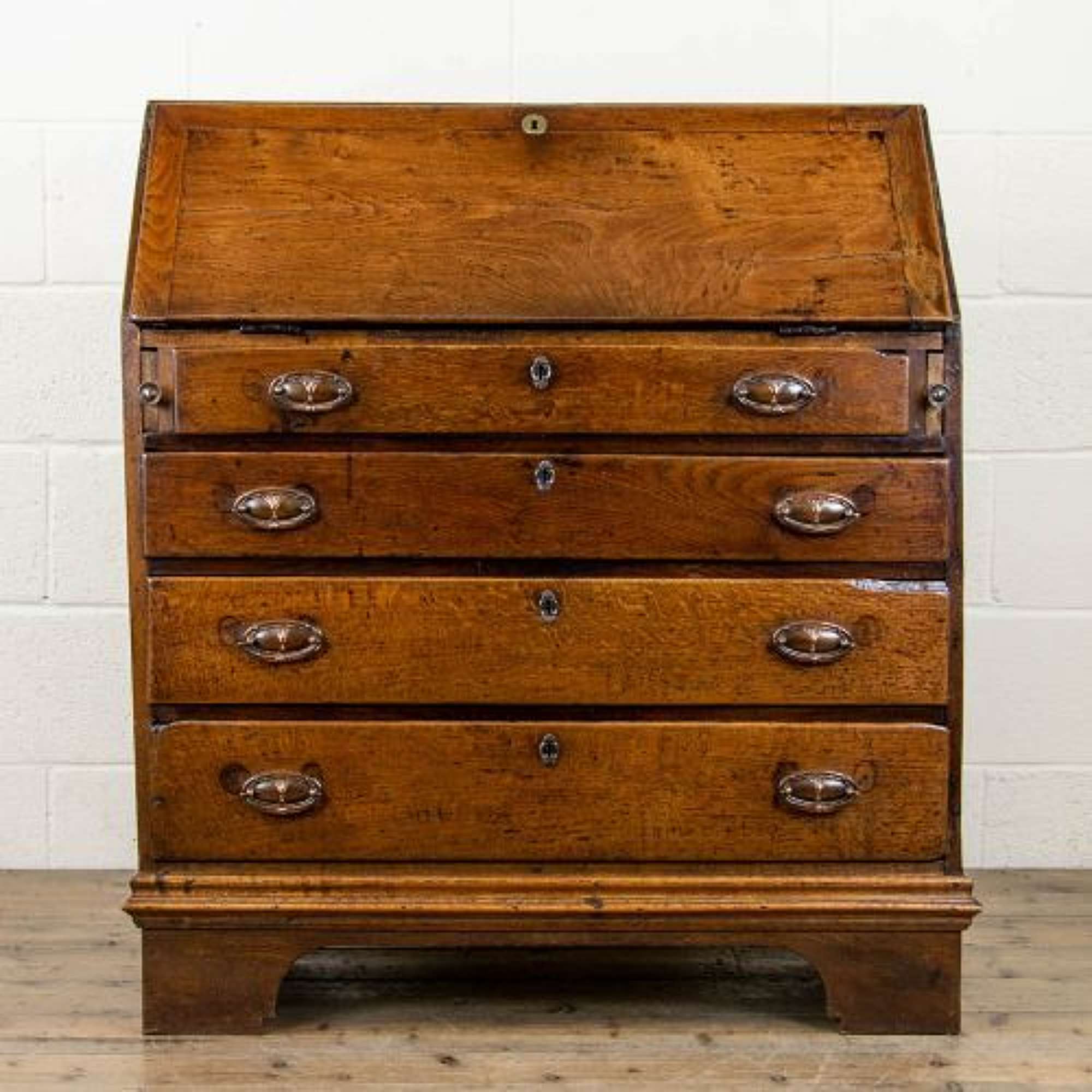 Antique 18th Century Oak Bureau