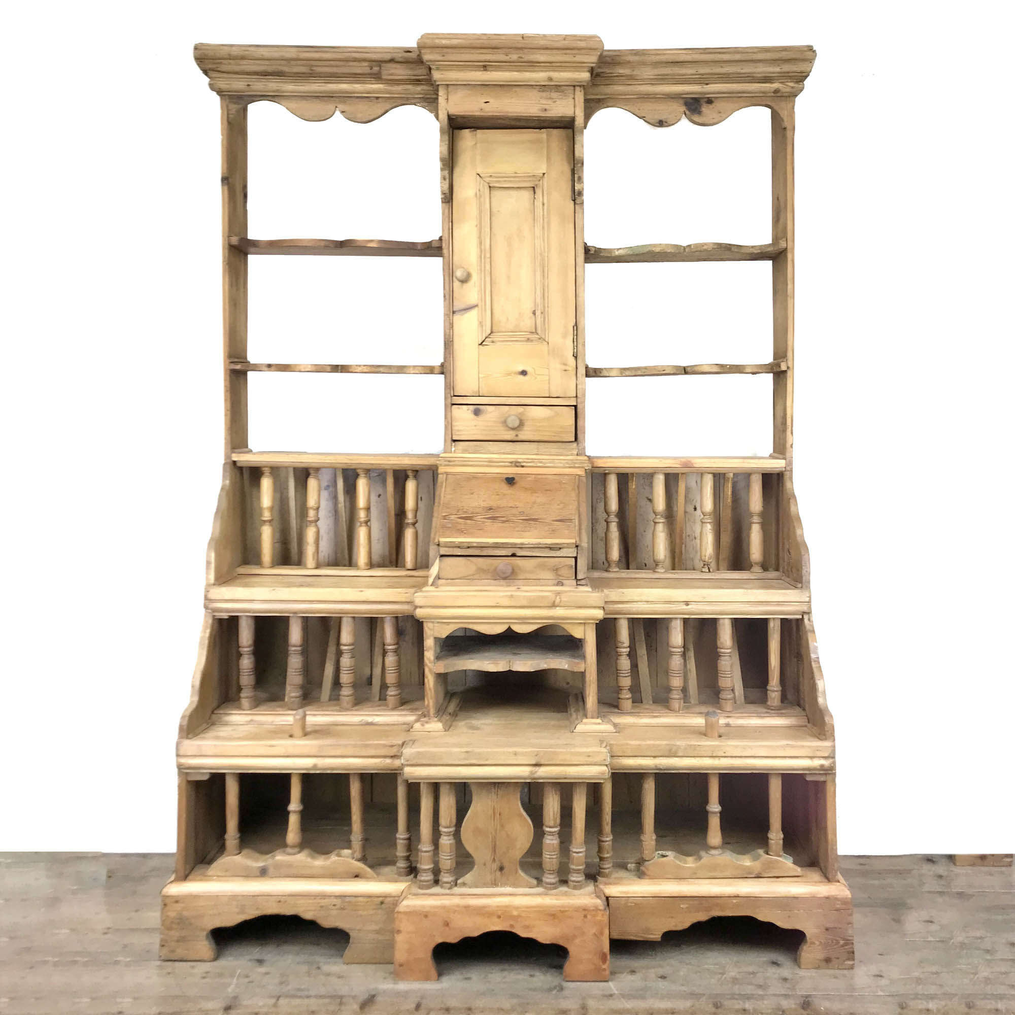 Early Nineteenth Century Irish Chicken Coop Antique Dresser