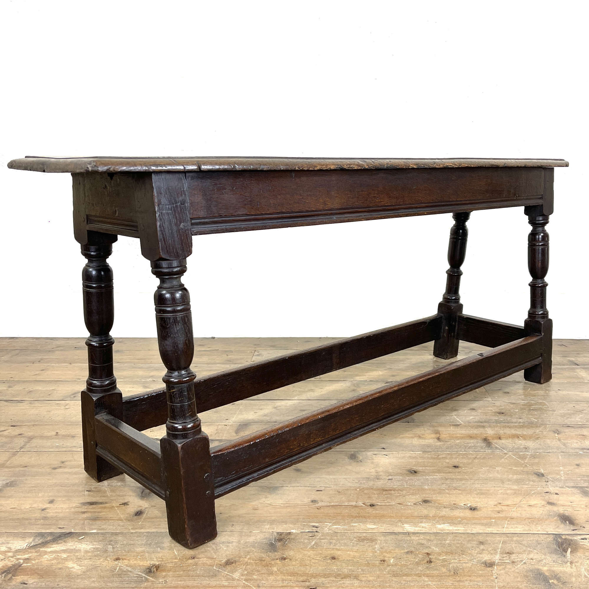 Antique 18th Century Joined Oak Bench