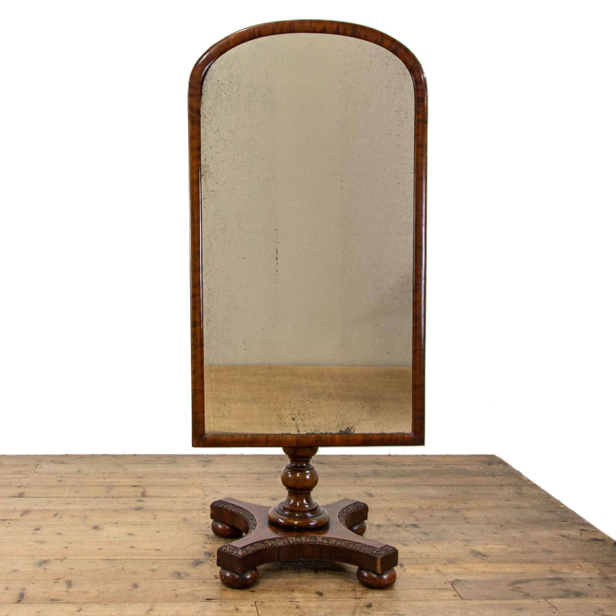 Edwardian Antique Mahogany Cheval Mirror