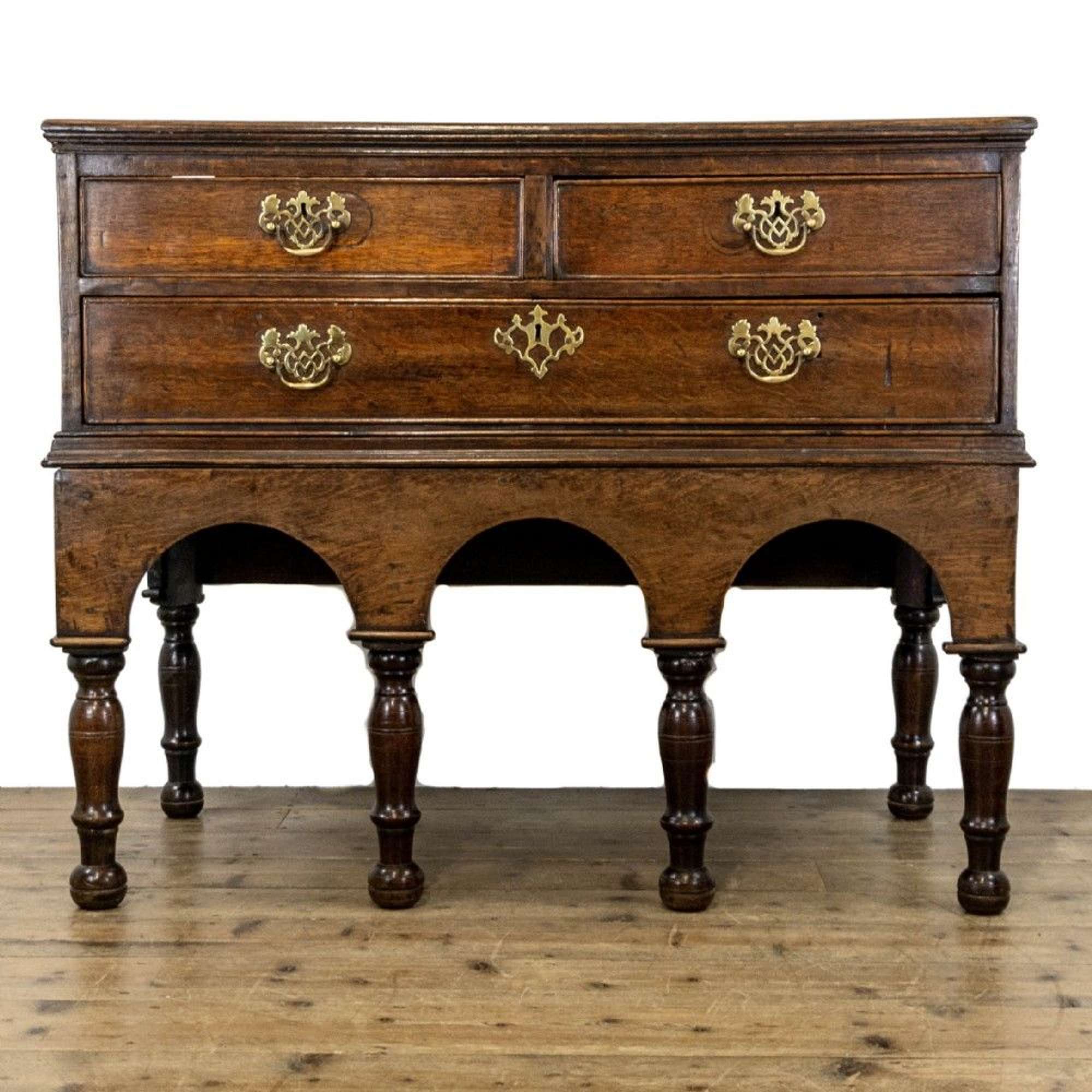 Georgian Antique Oak Side Table