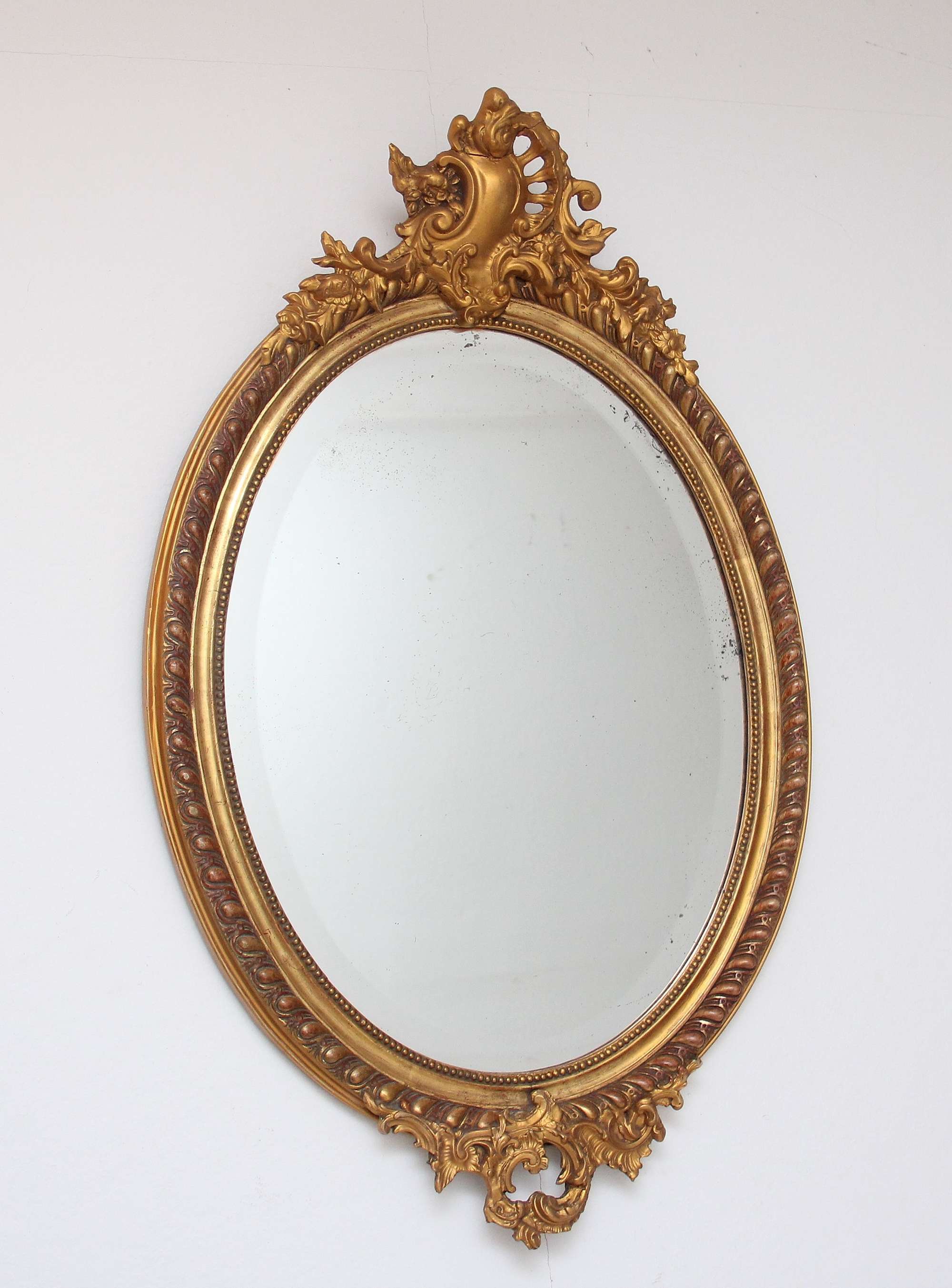 19th Century French Gilt Wall Antique Mirror