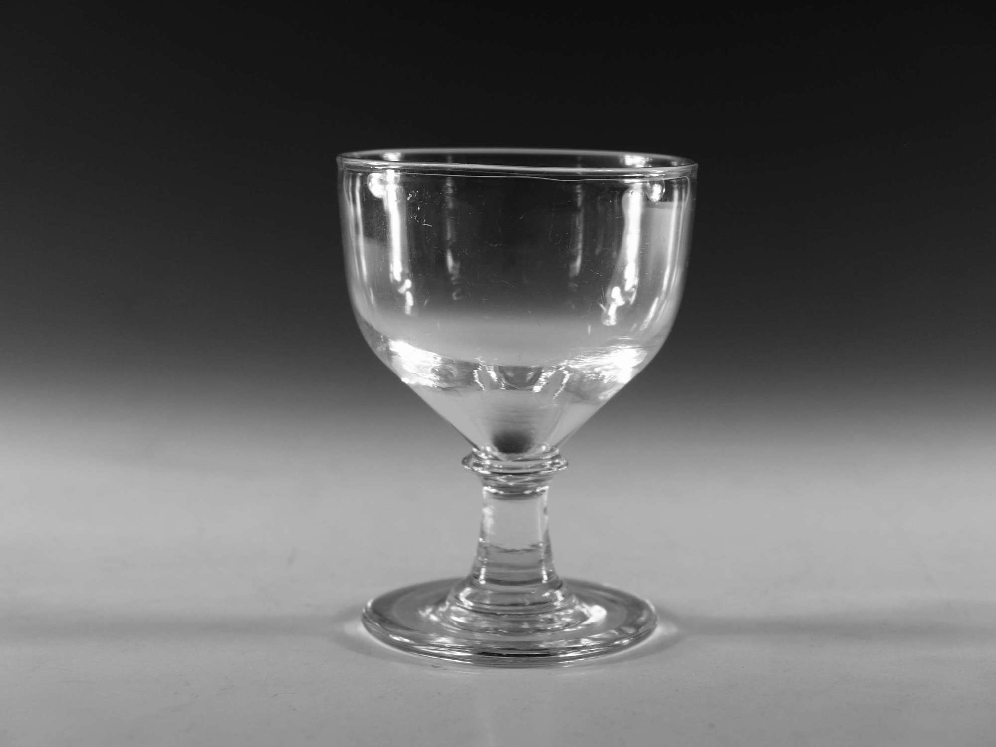 Antique glass - ovoid rummer C1810