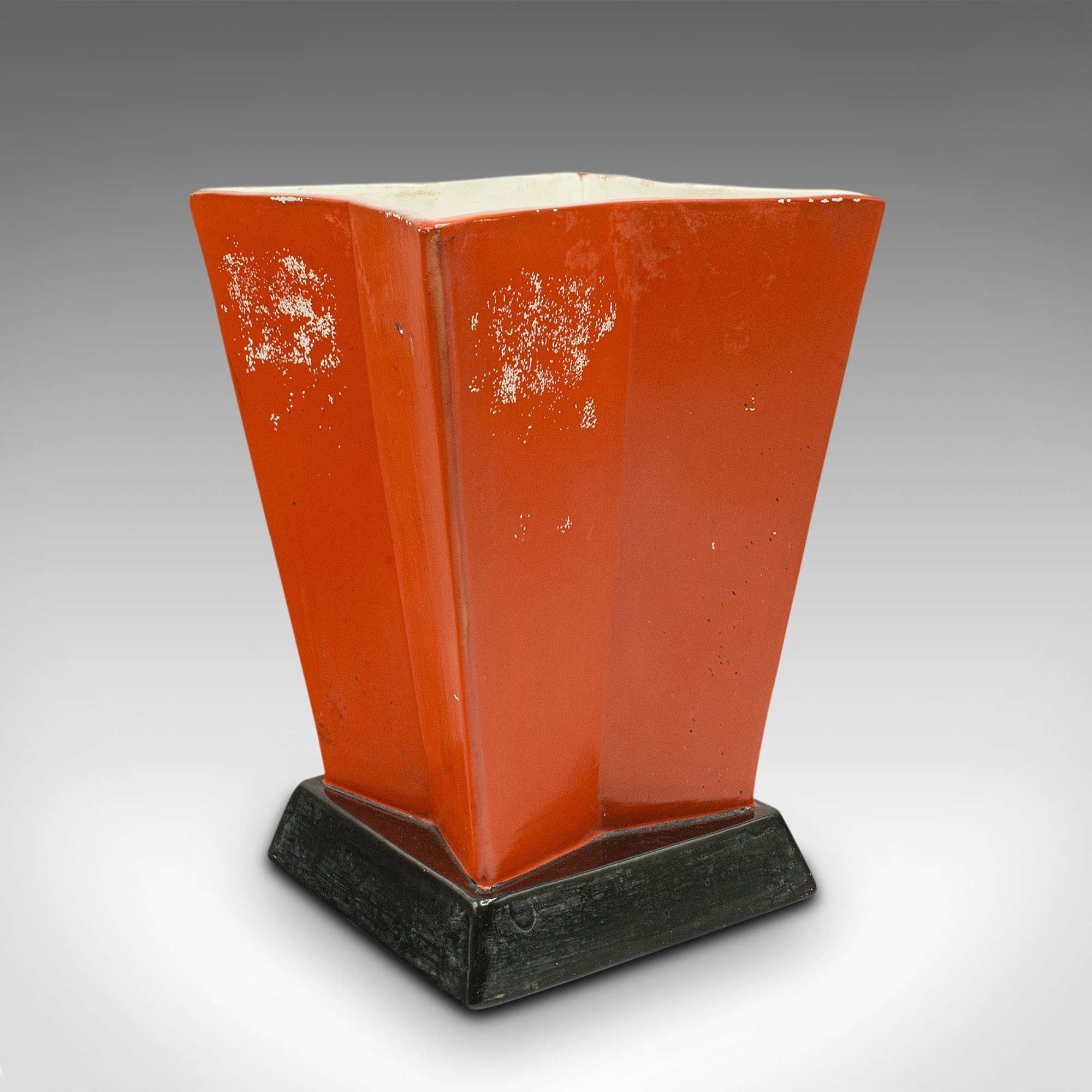 Vintage Decorative Vase, Belgian, Ceramic, Star Shape, Art Deco, Imperiale Nimy