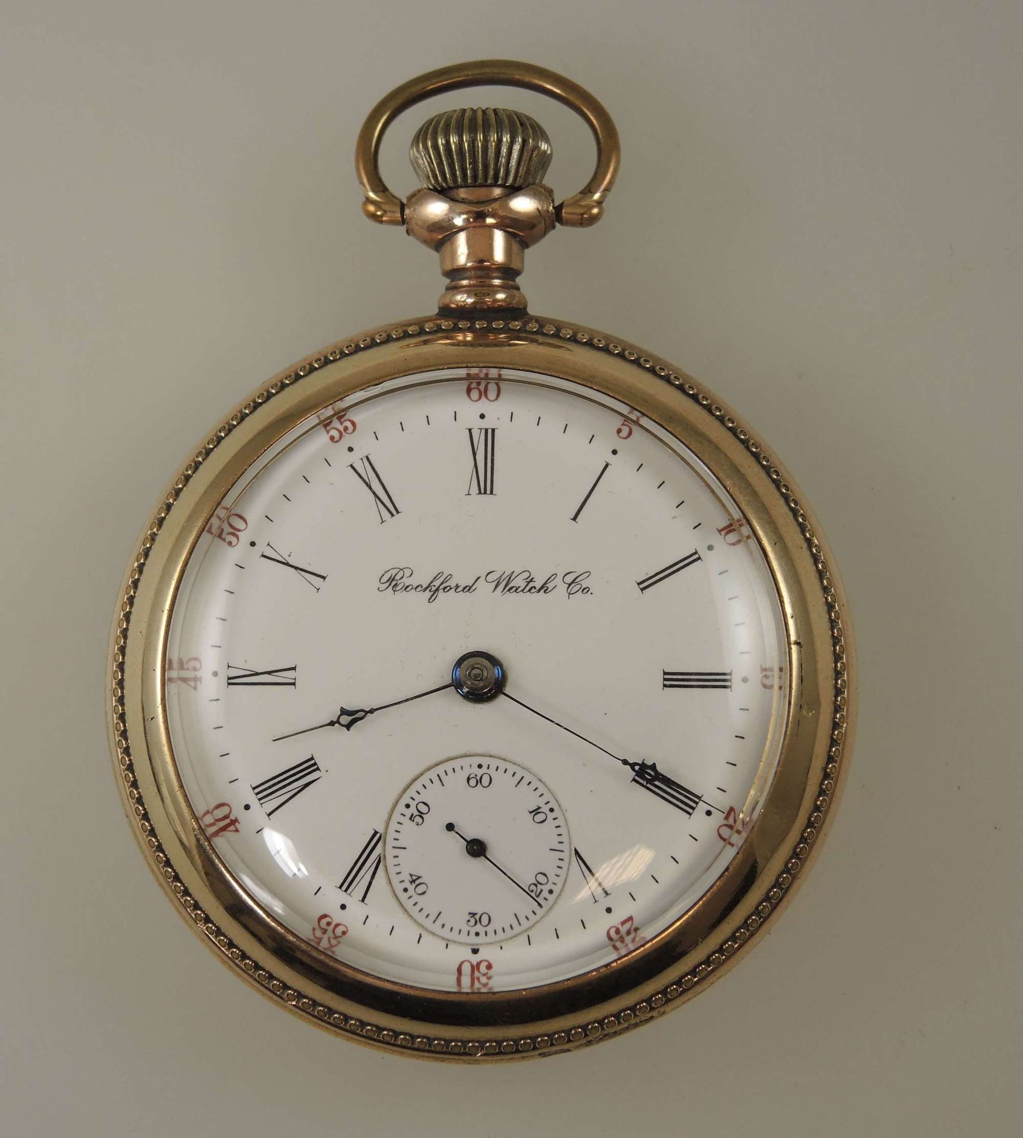 18 size 17 Jewel Rockford grade 330 pocket watch 1902