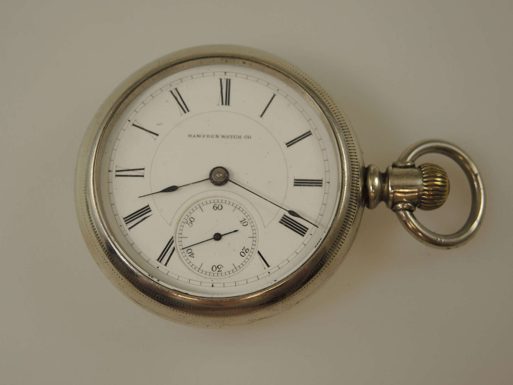 Victorian pocket watch by Hampden Watch Co 1882