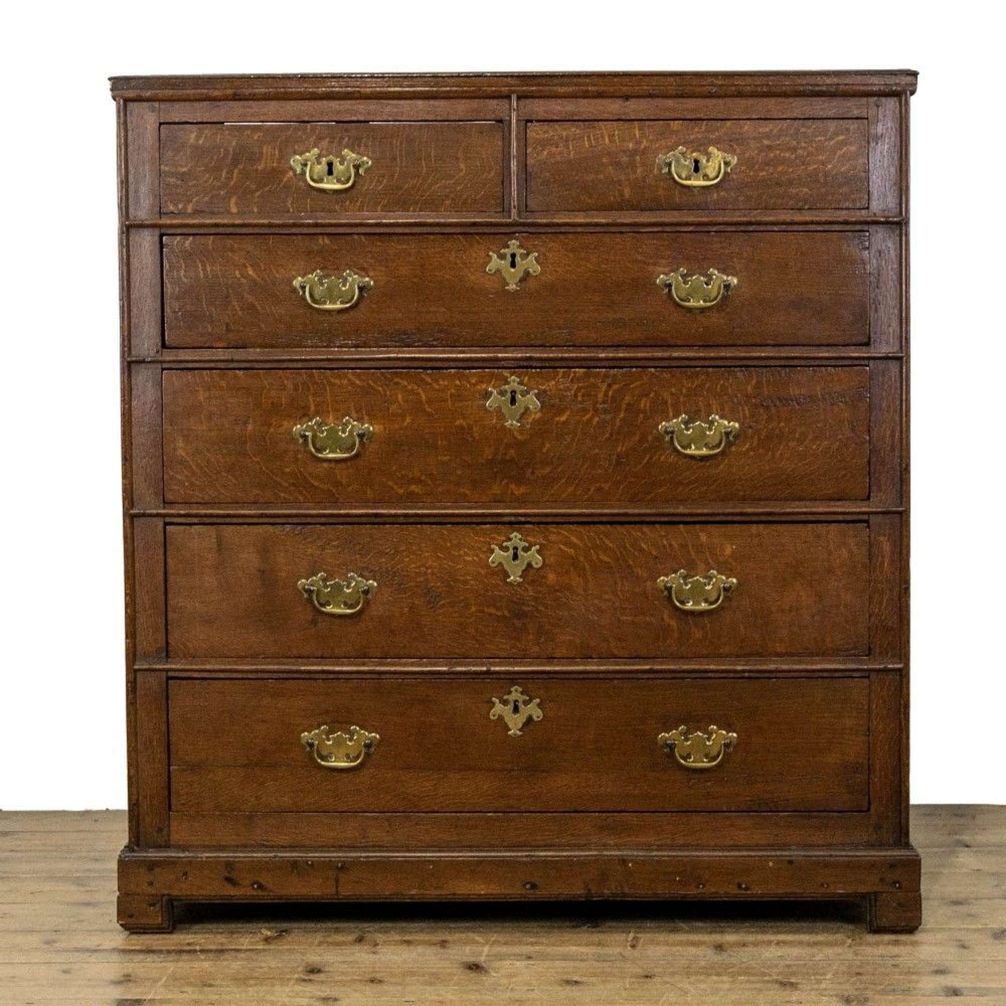 18th Century Antique Oak Chest Of Drawers