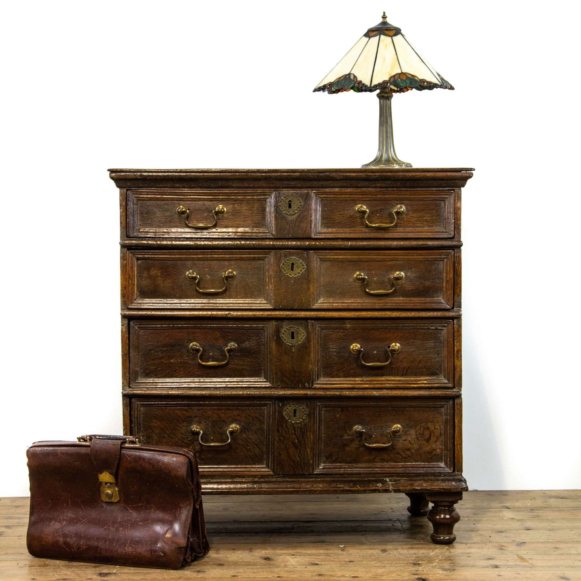 17th Century Oak Antique Chest Of Drawers