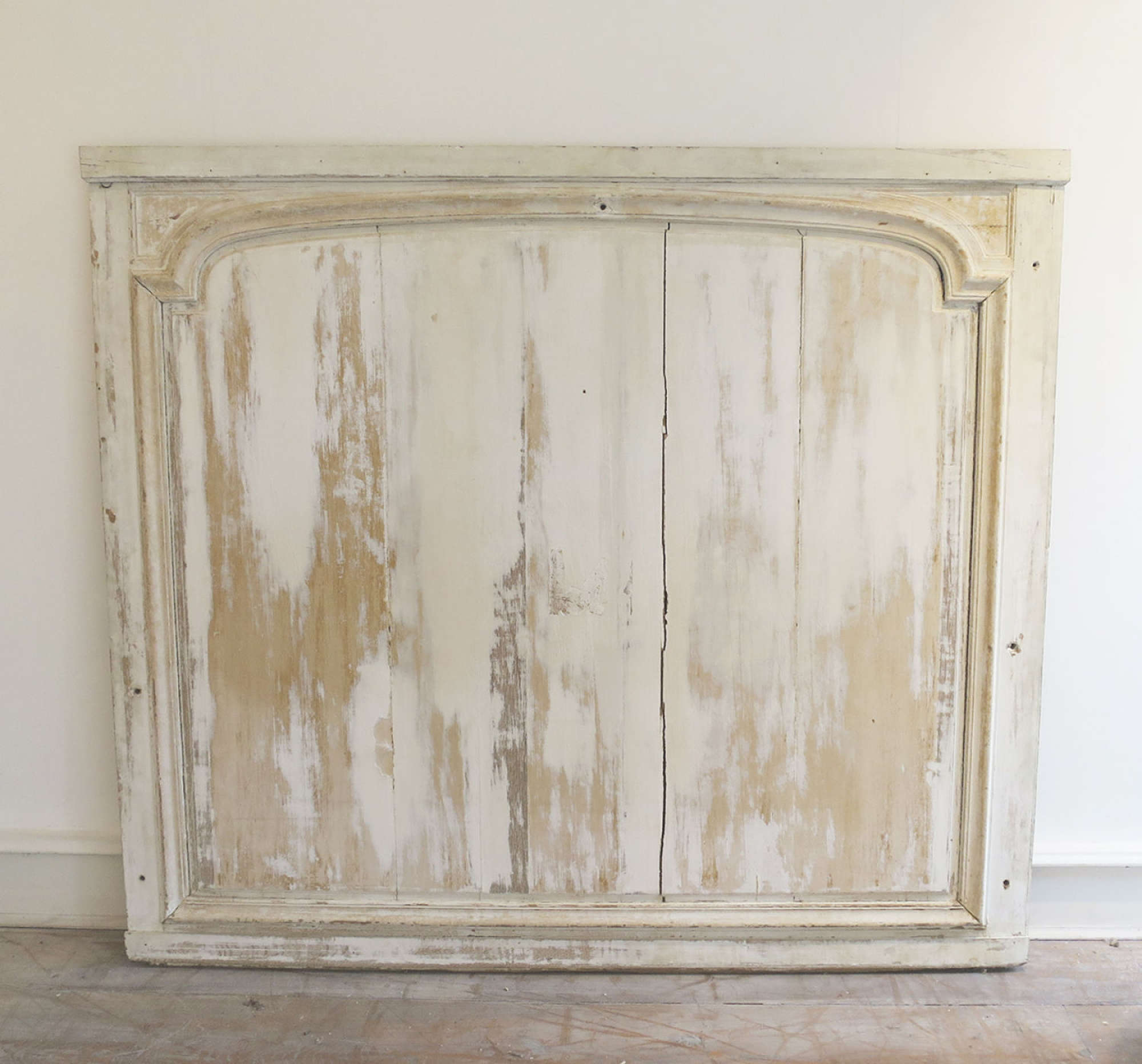 Large 18th c French Panel with remains of old paint - circa 1750