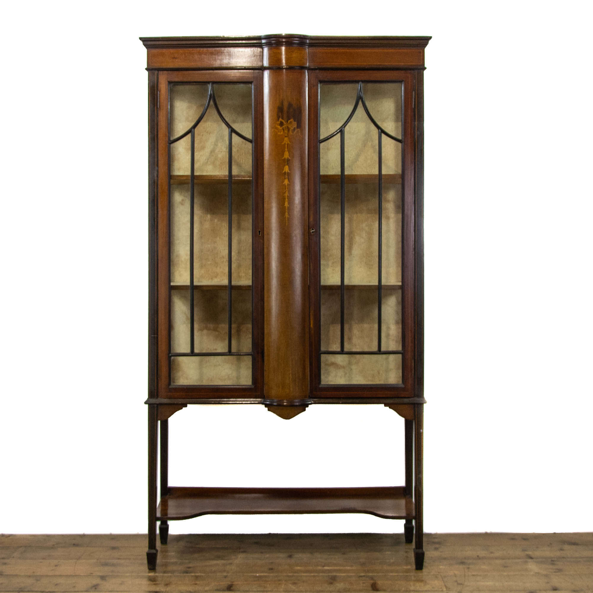 Edwardian Antique Inlaid Display Cabinet