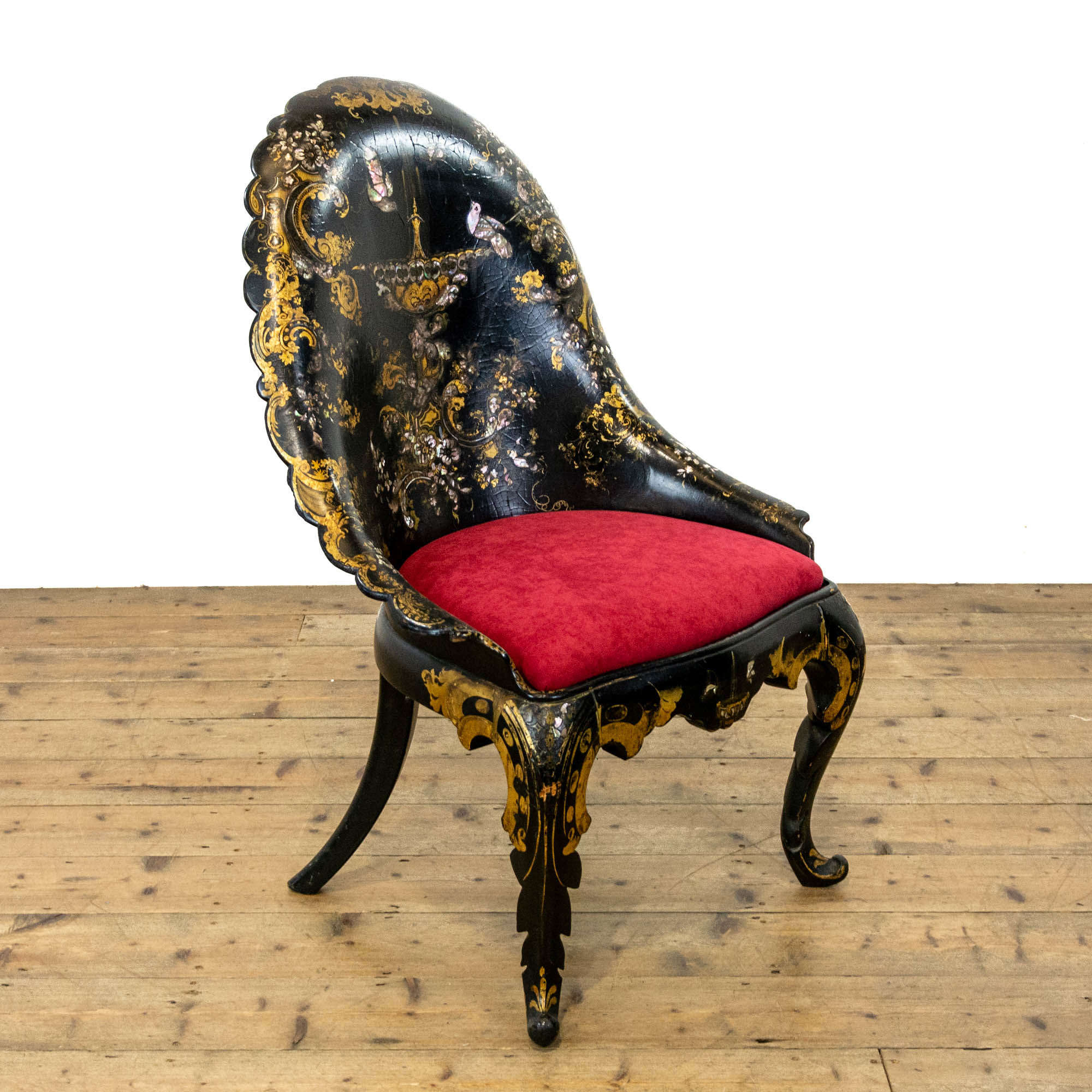 Victorian Antique Papier-mâché Side Chair