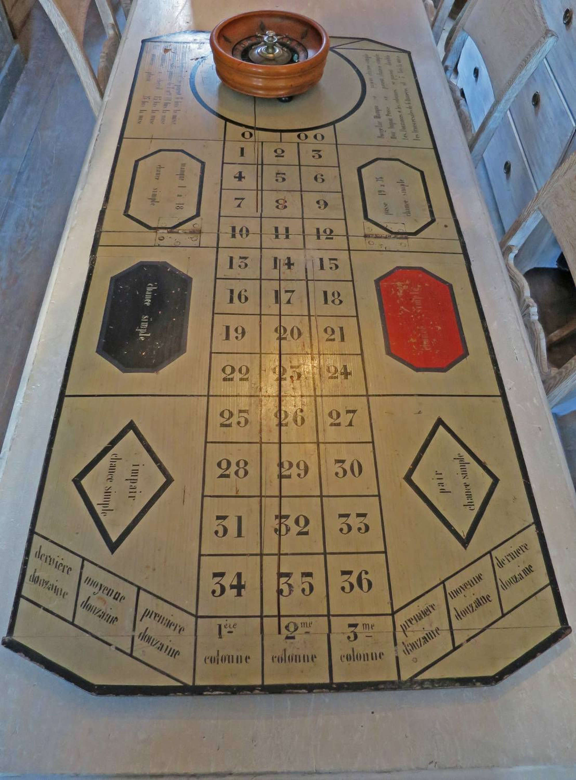 Roulette Board and Wheel