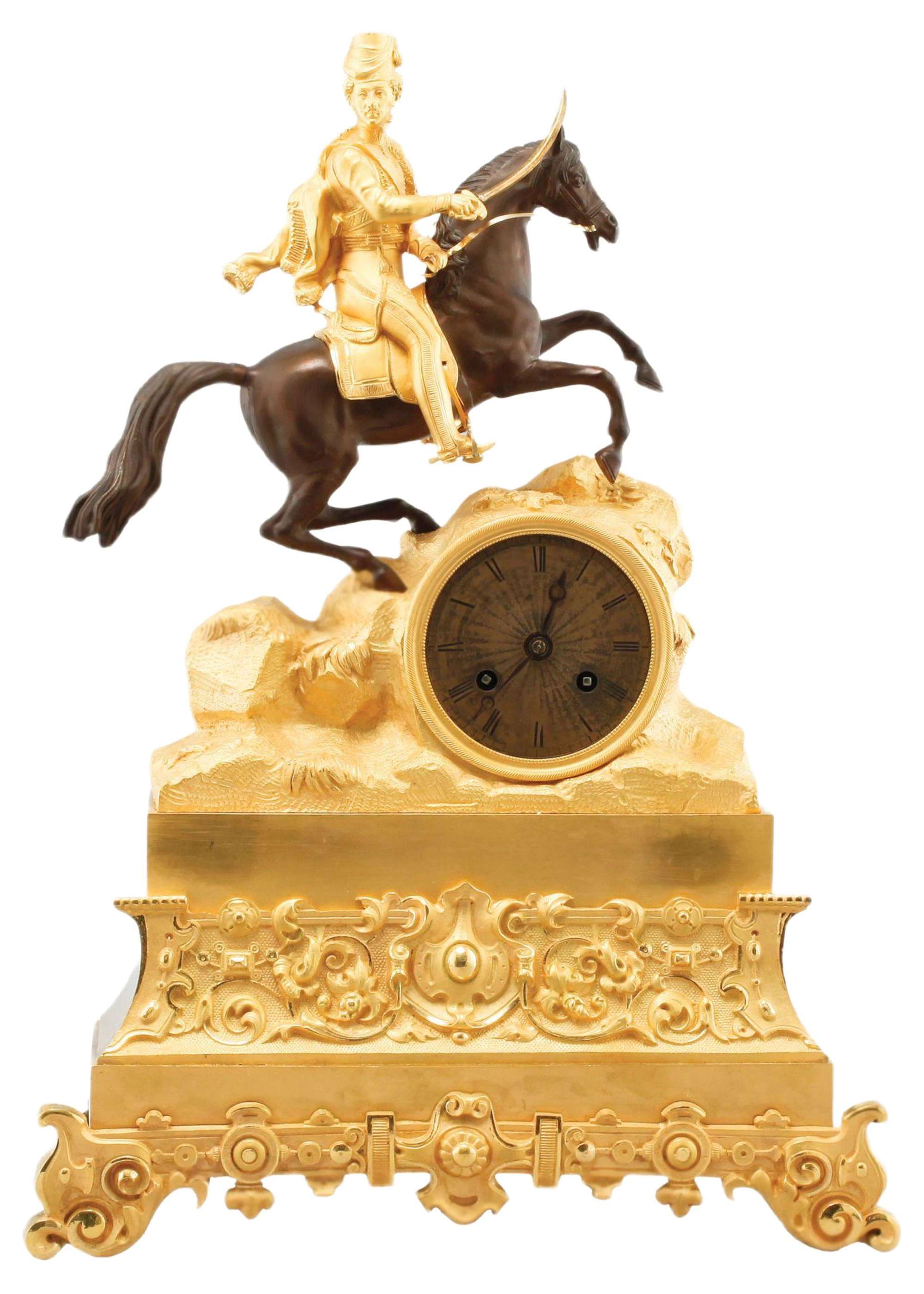 Cavalryman Mantel Clock