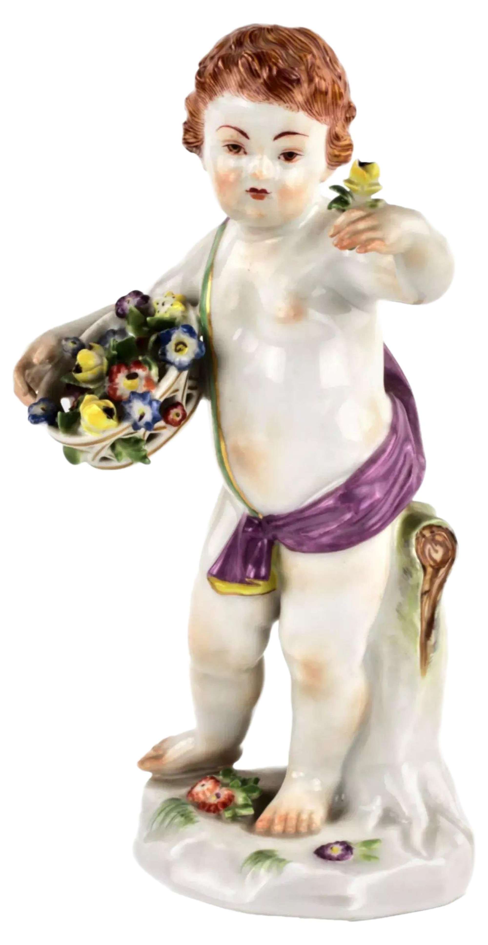Allegory Spring Porcelain Figurine from Meissen