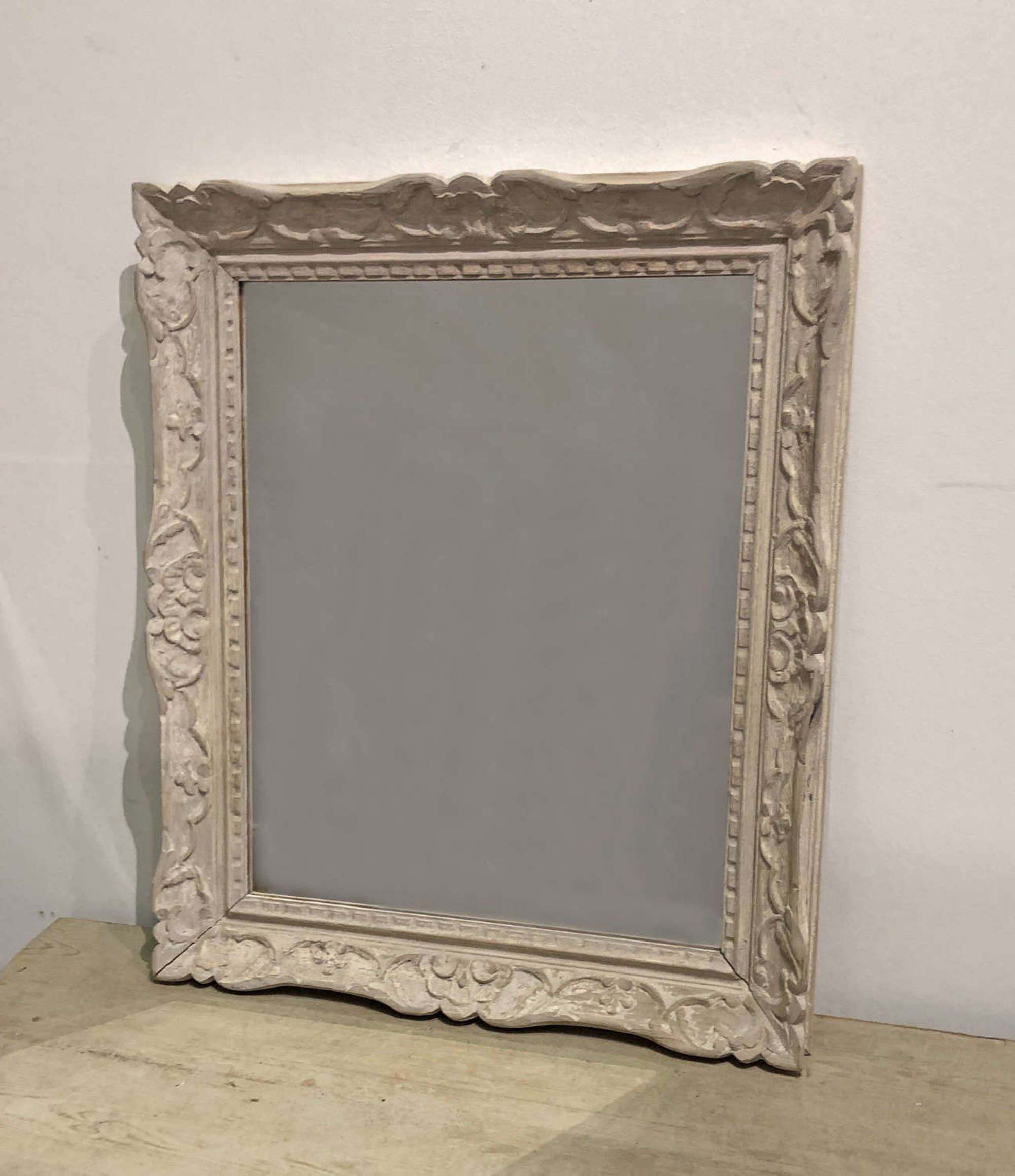 Small 19th c French carved framed Mirror - circa 1890