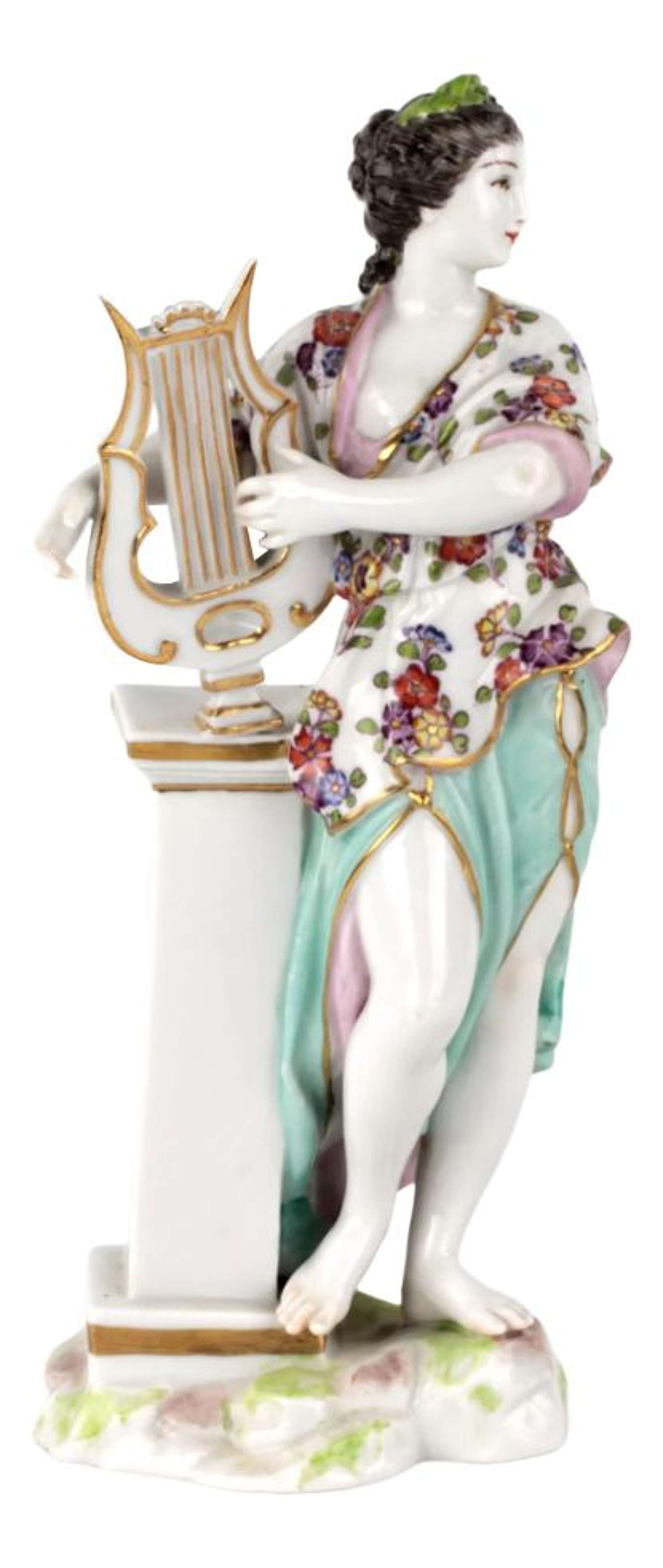 Girl with a Lyre Figurine