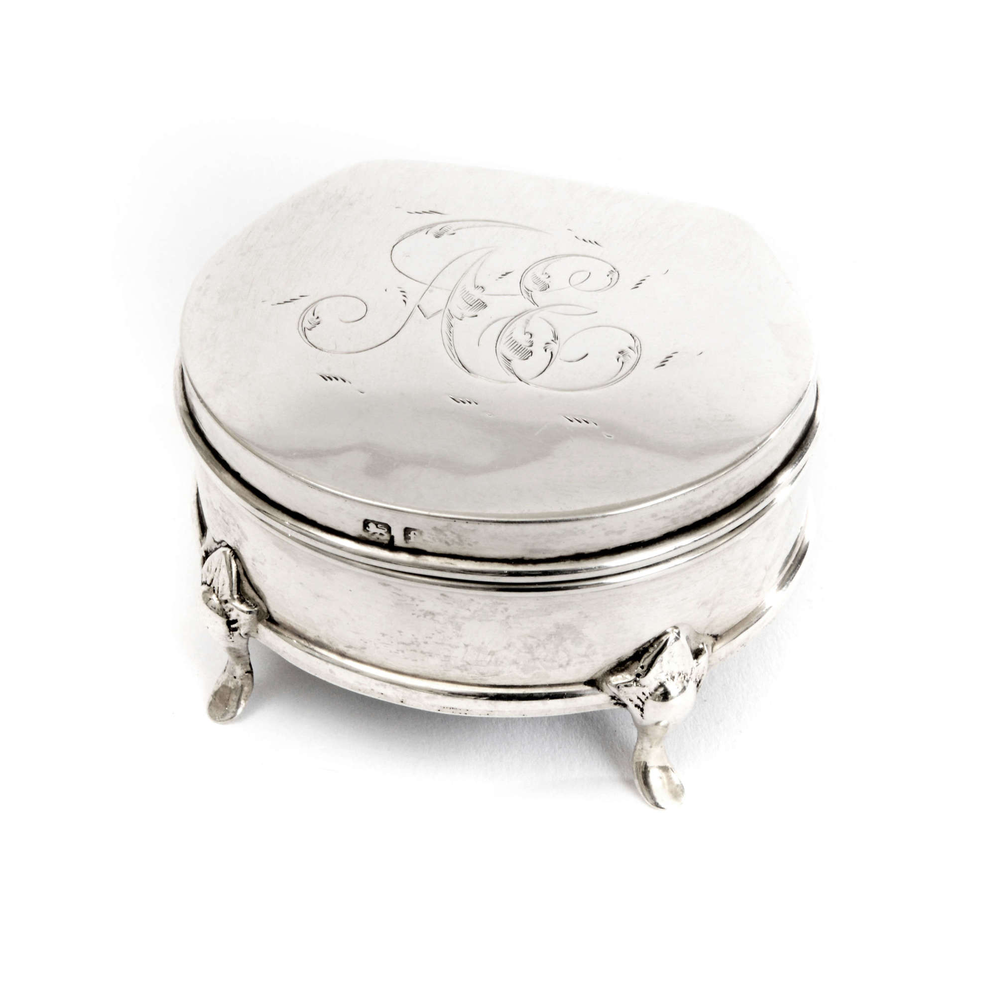 A Charming Silver Miniature Trinket Box